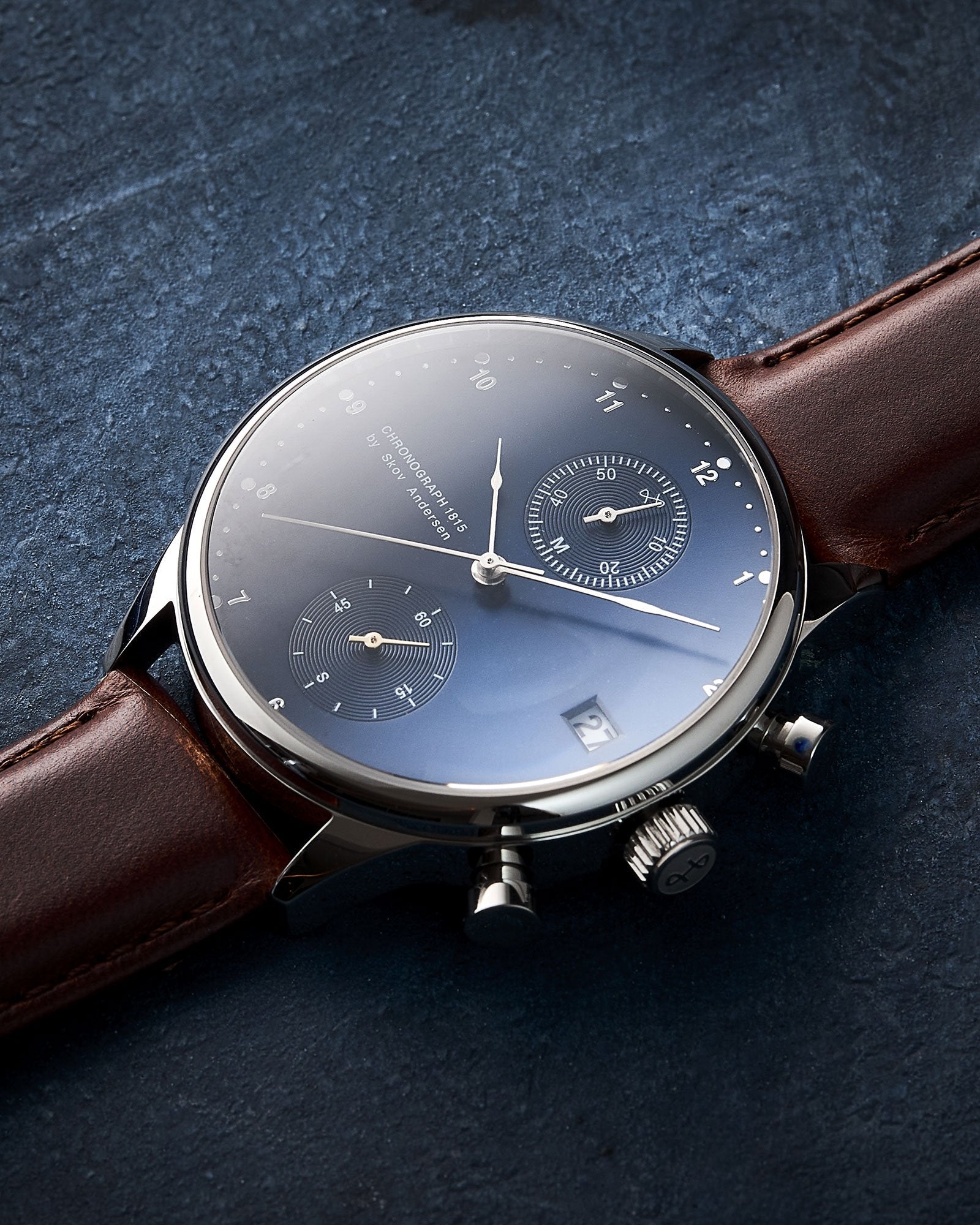 1815 Chronograph, Steel / Blue Sunray