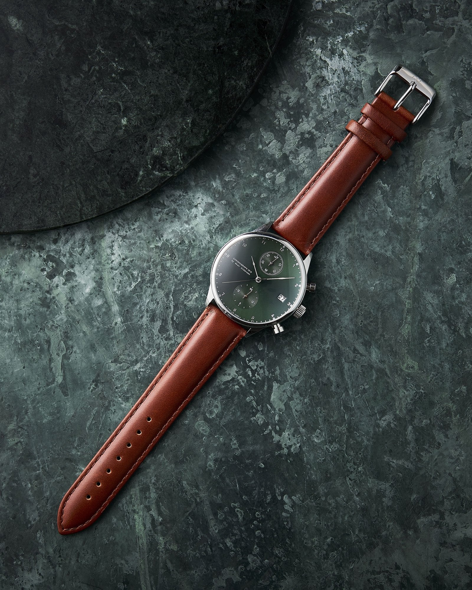 1815 Chronograph, Steel / Green Sunray