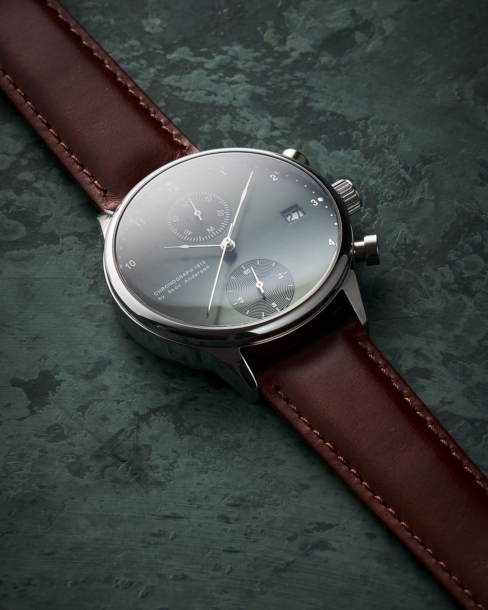 1815 Chronograph, Steel / Green Sunray