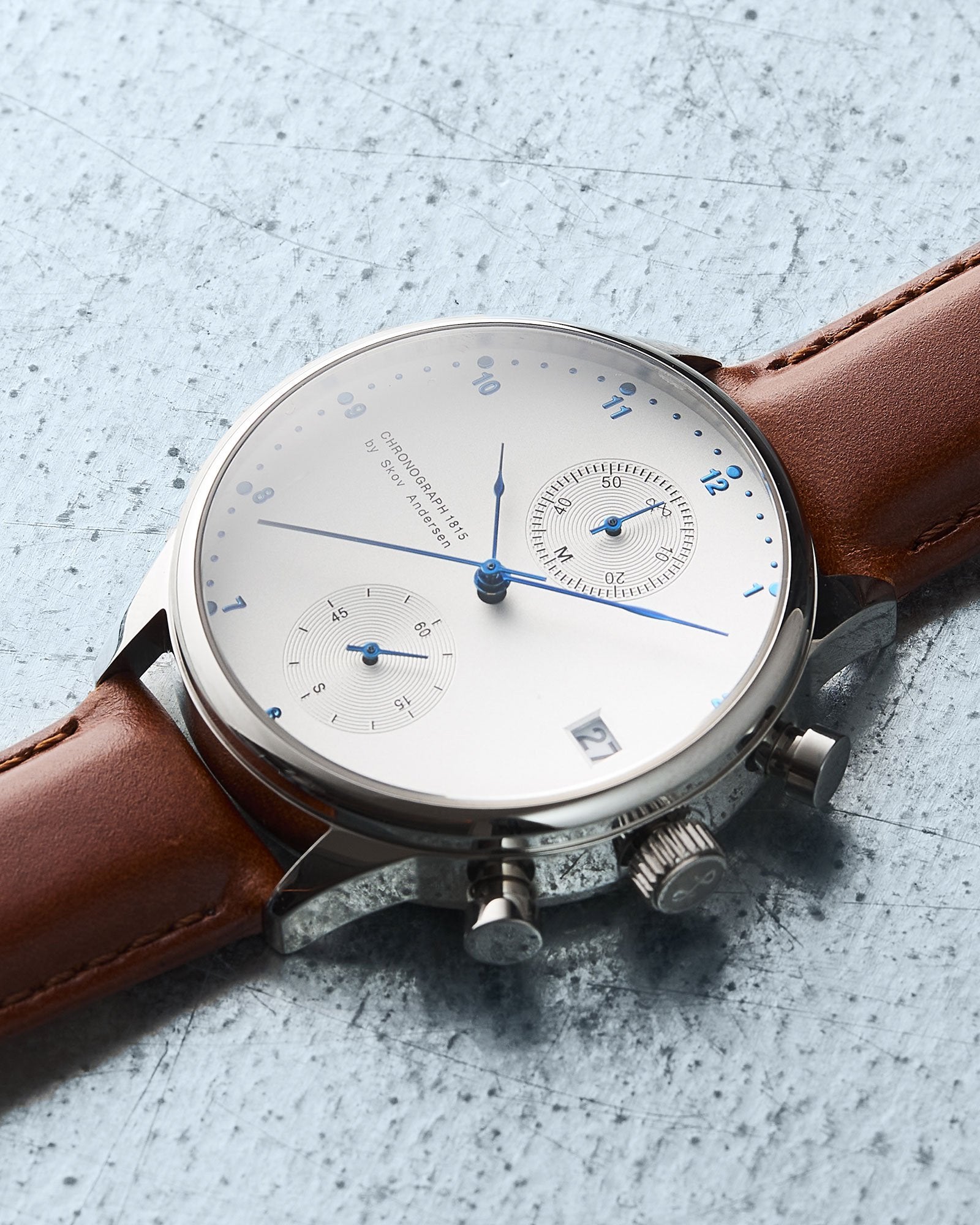 1815 Chronograph, Steel / White