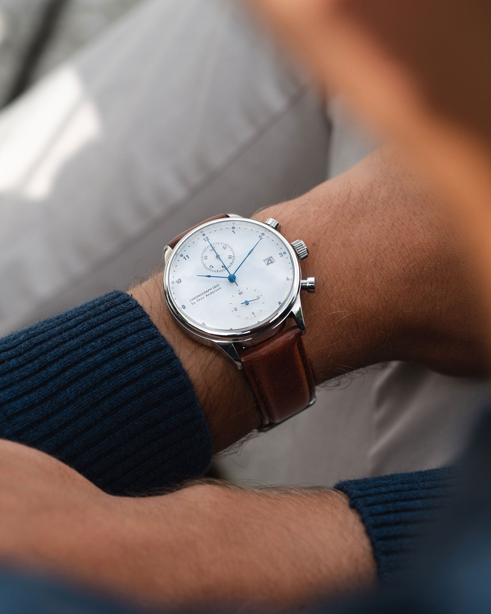 1815 Chronograph, Steel / White