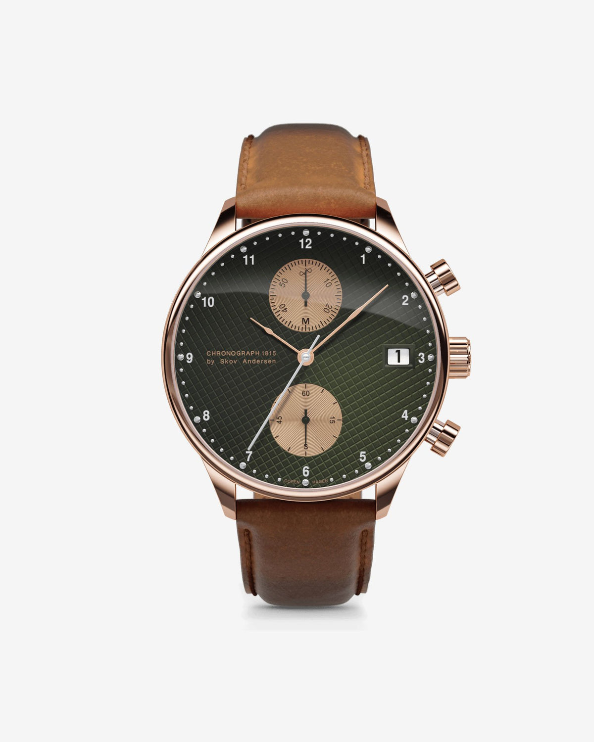 About Vintage - 1815 Chronograph, Rose Gold / Green Turtle Panda (Limited edition)