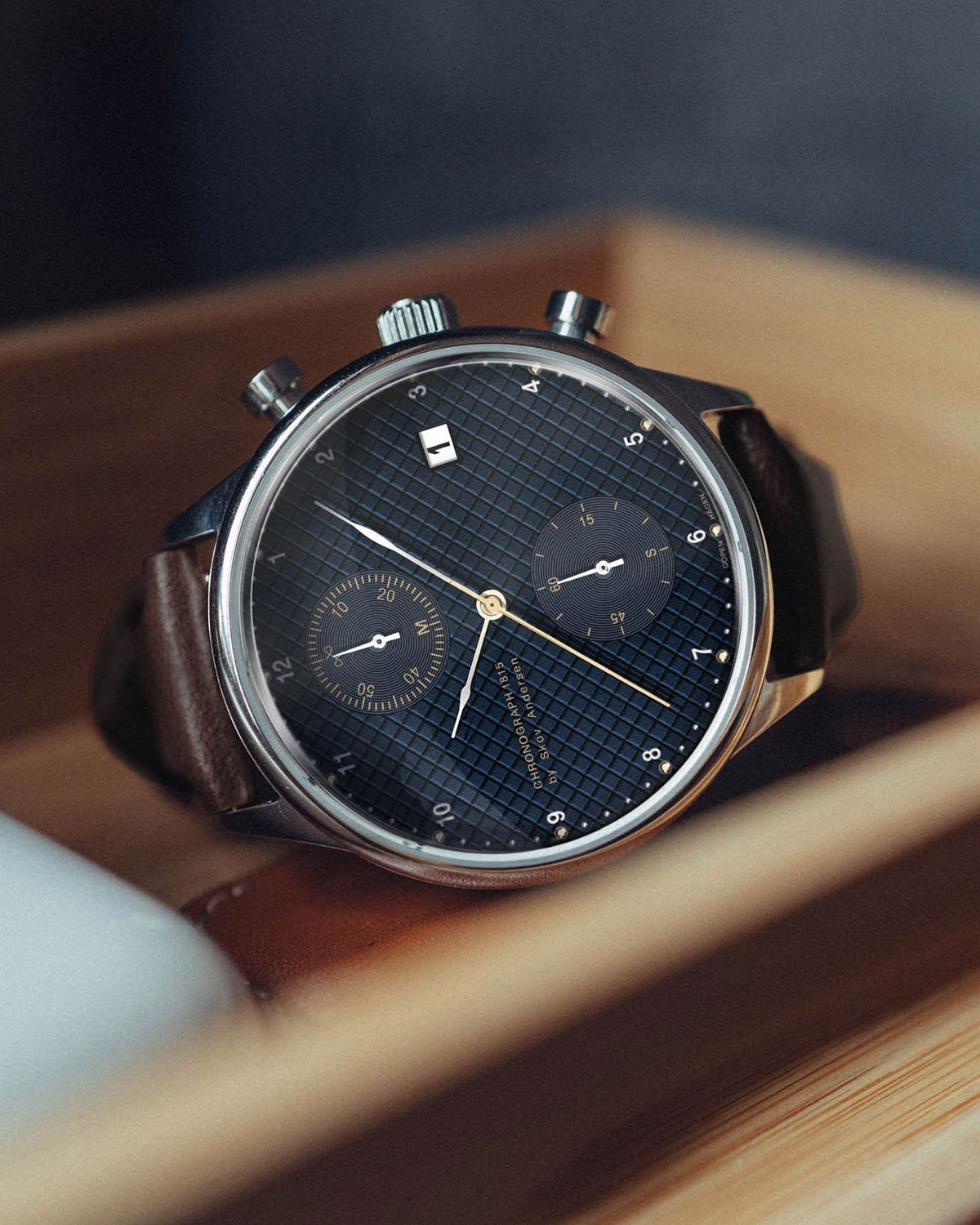 1815 Chronograph, Steel / Blue Turtle