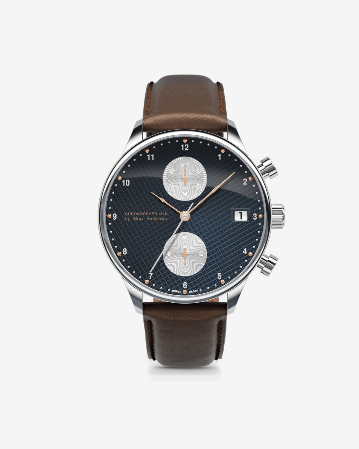 About Vintage - 1815 Chronograph, Steel / Blue Turtle Panda (Limited edition)