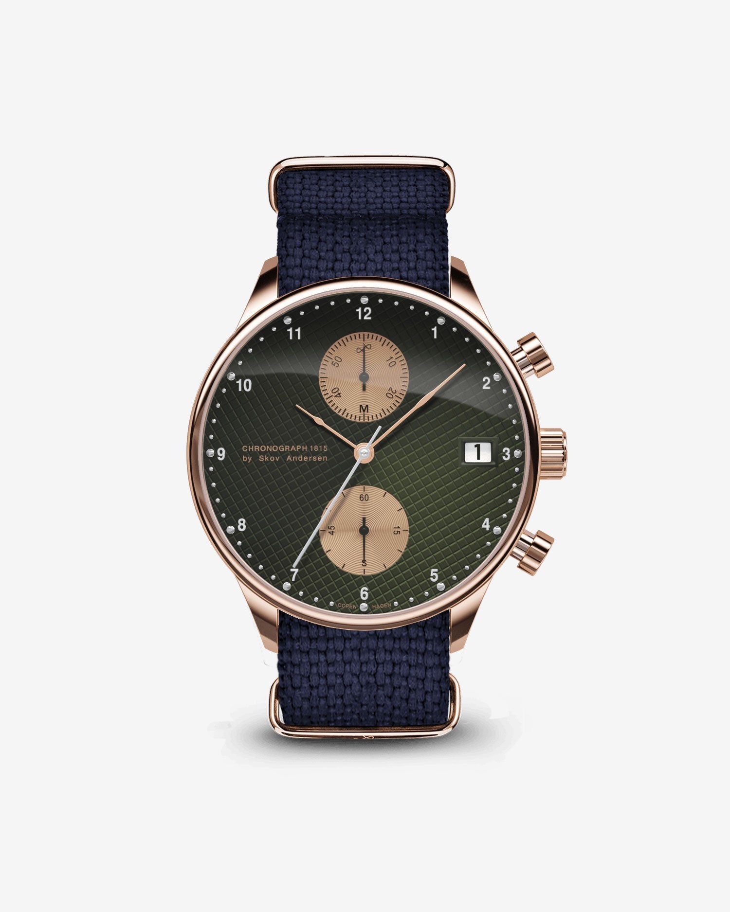 About Vintage - 1815 Chronograph, Rose Gold / Green Turtle Panda (Limited edition)