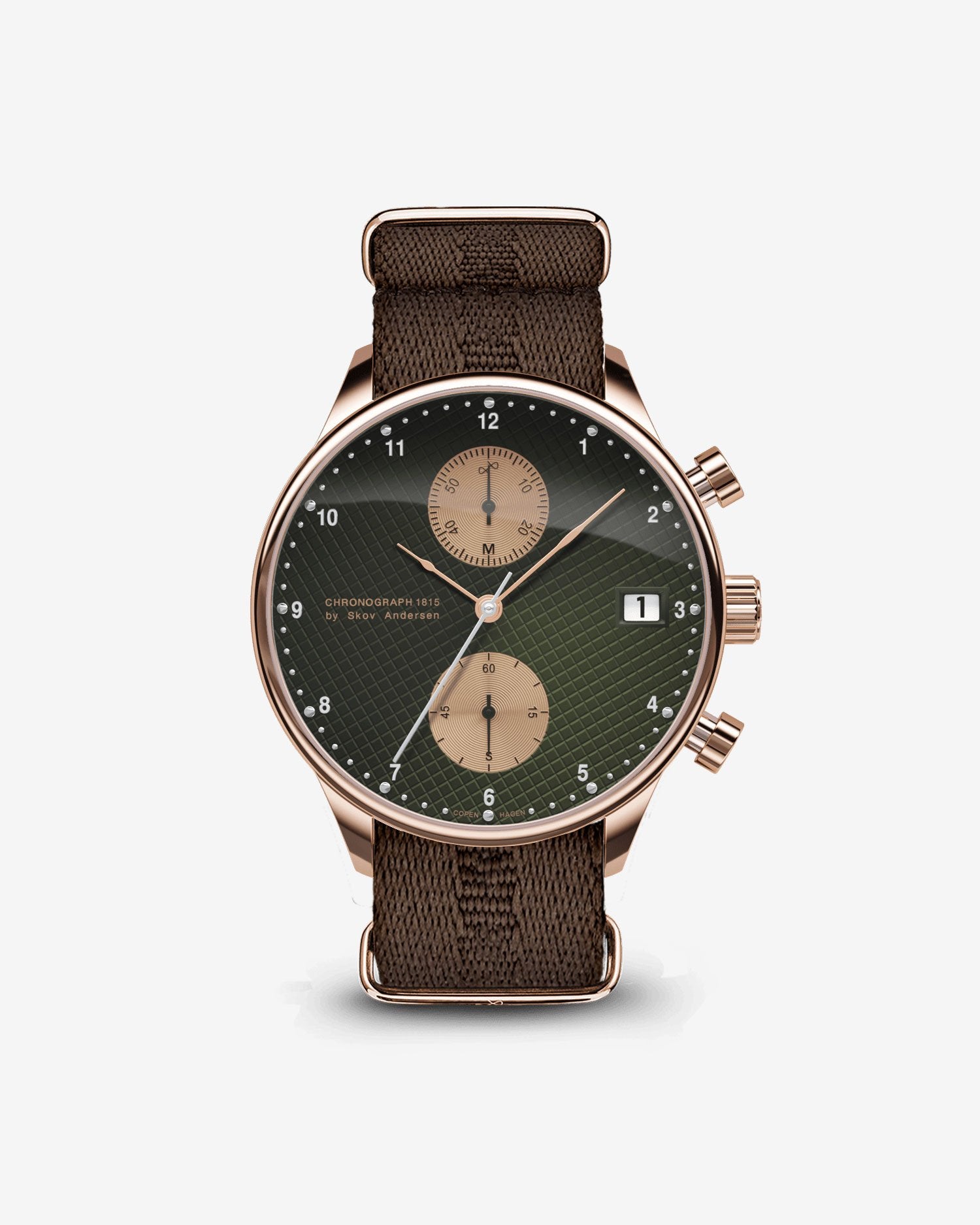 About Vintage - 1815 Chronograph, Rose Gold / Green Turtle Panda (Limited edition)