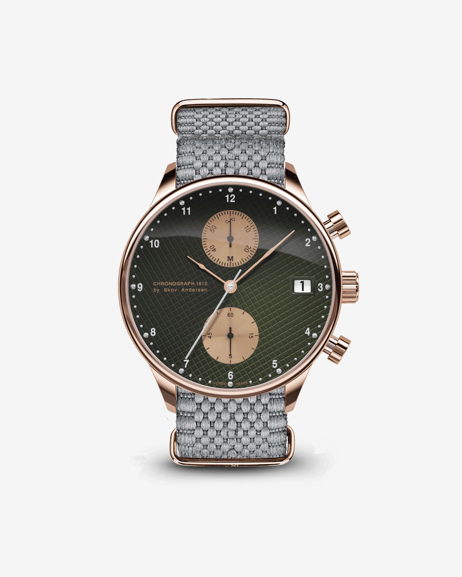 About Vintage - 1815 Chronograph, Rose Gold / Green Turtle Panda (Limited edition)
