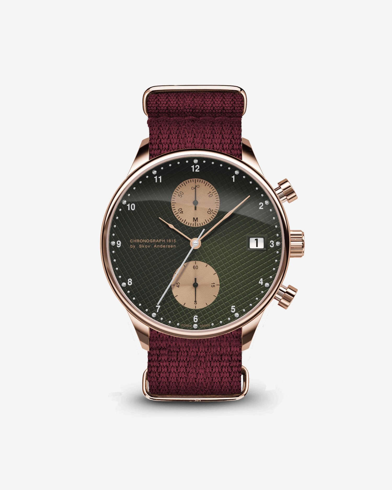 About Vintage - 1815 Chronograph, Rose Gold / Green Turtle Panda (Limited edition)