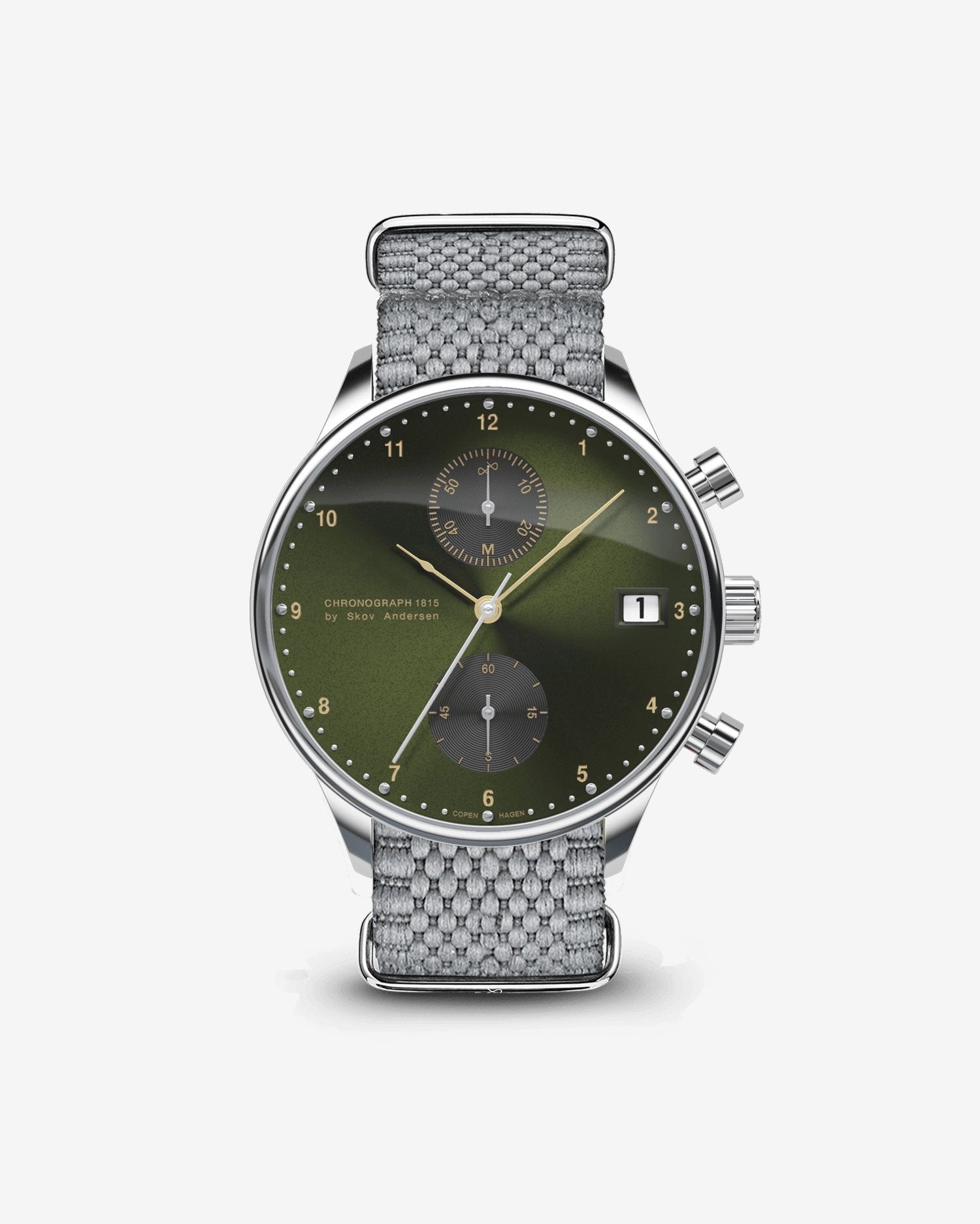About Vintage - 1815 Chronograph, Steel / Army Sunray (Limited edition)