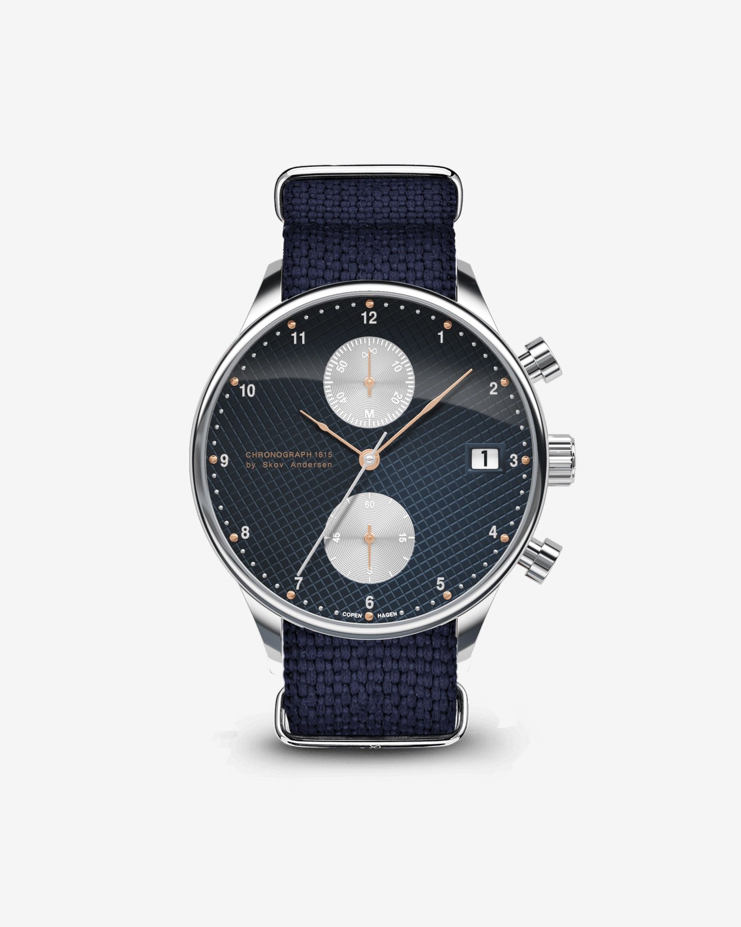About Vintage - 1815 Chronograph, Steel / Blue Turtle Panda (Limited edition)