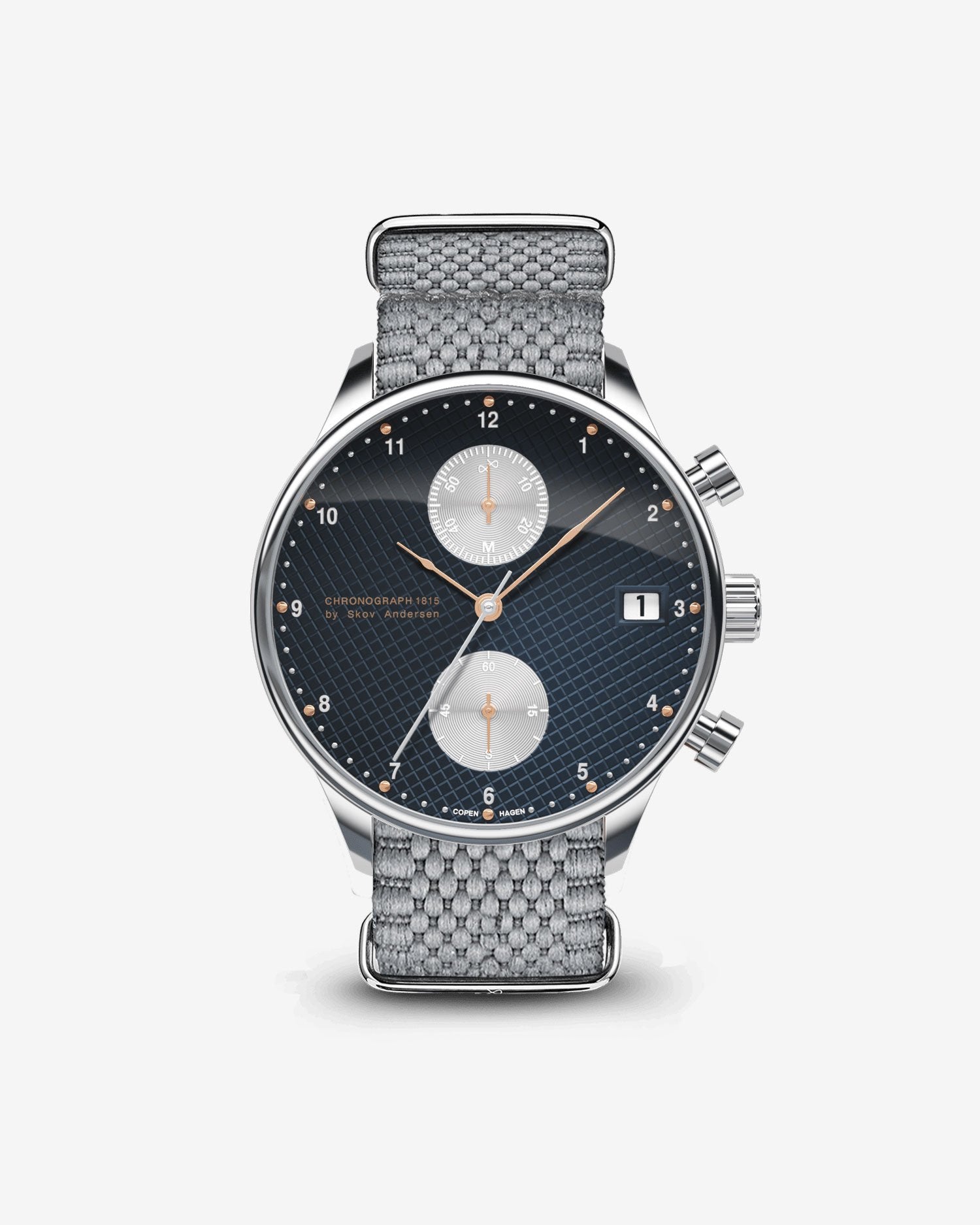 About Vintage - 1815 Chronograph, Steel / Blue Turtle Panda (Limited edition)