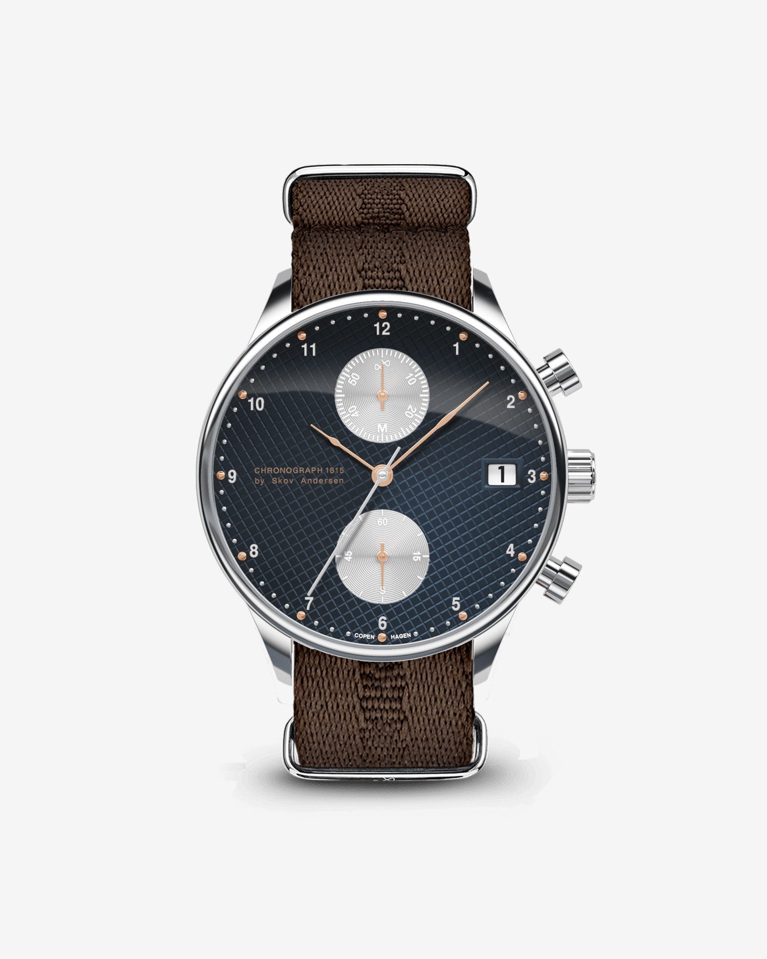 About Vintage - 1815 Chronograph, Steel / Blue Turtle Panda (Limited edition)