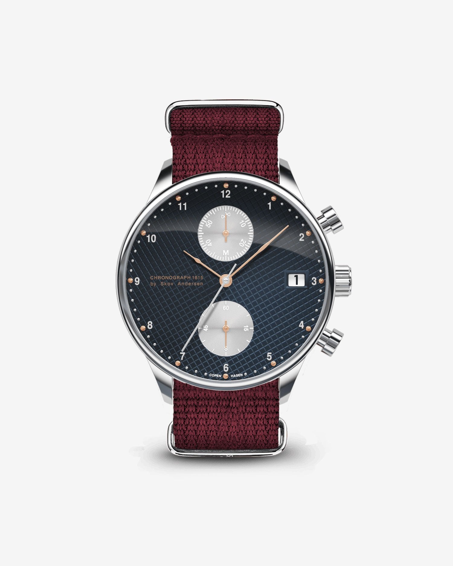 About Vintage - 1815 Chronograph, Steel / Blue Turtle Panda (Limited edition)