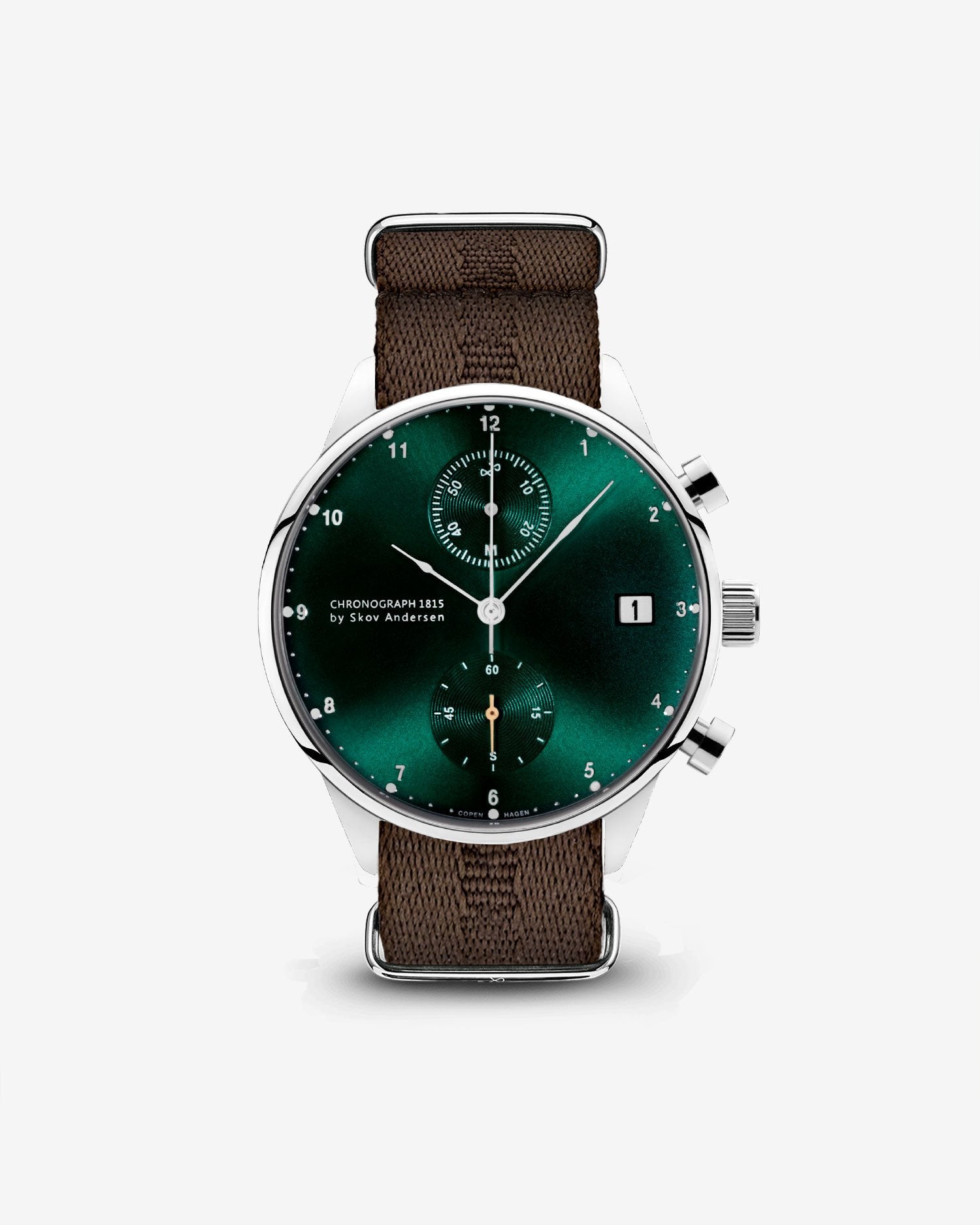 1815 Chronograph, Steel / Green Sunray