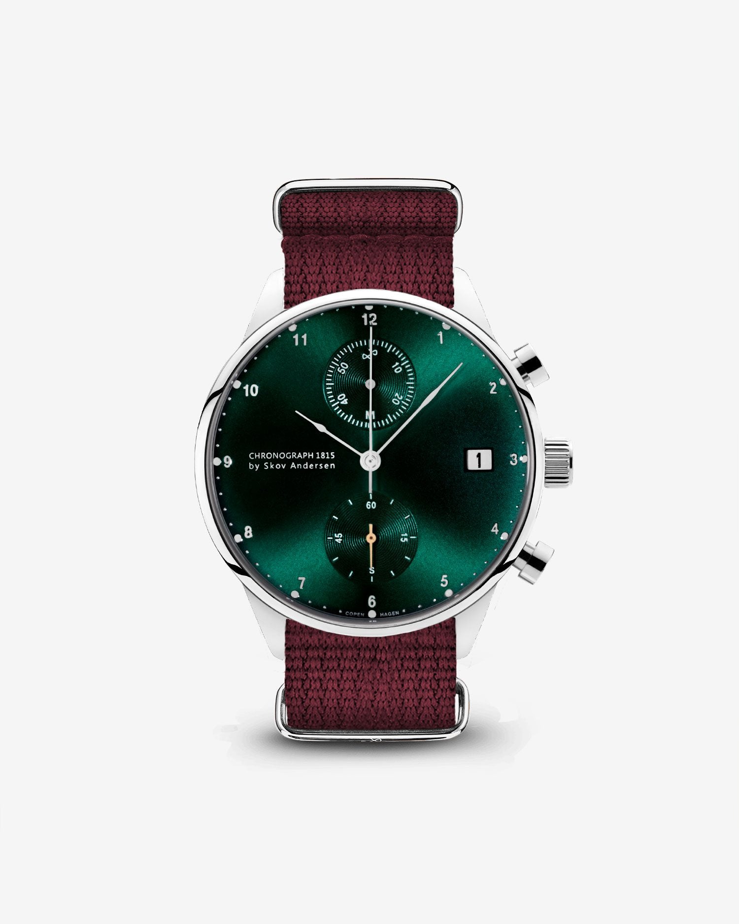 1815 Chronograph, Steel / Green Sunray