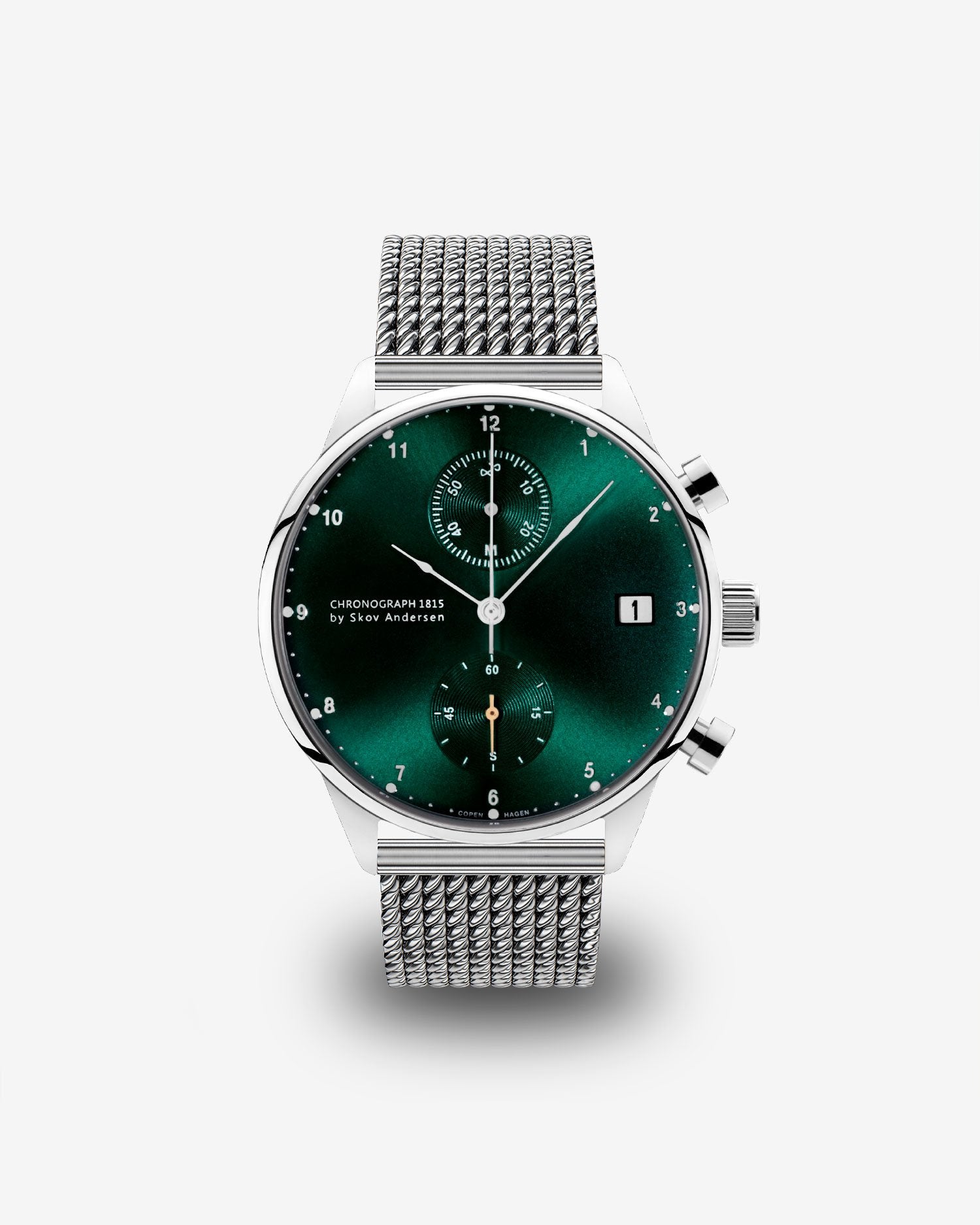 1815 Chronograph, Steel / Green Sunray