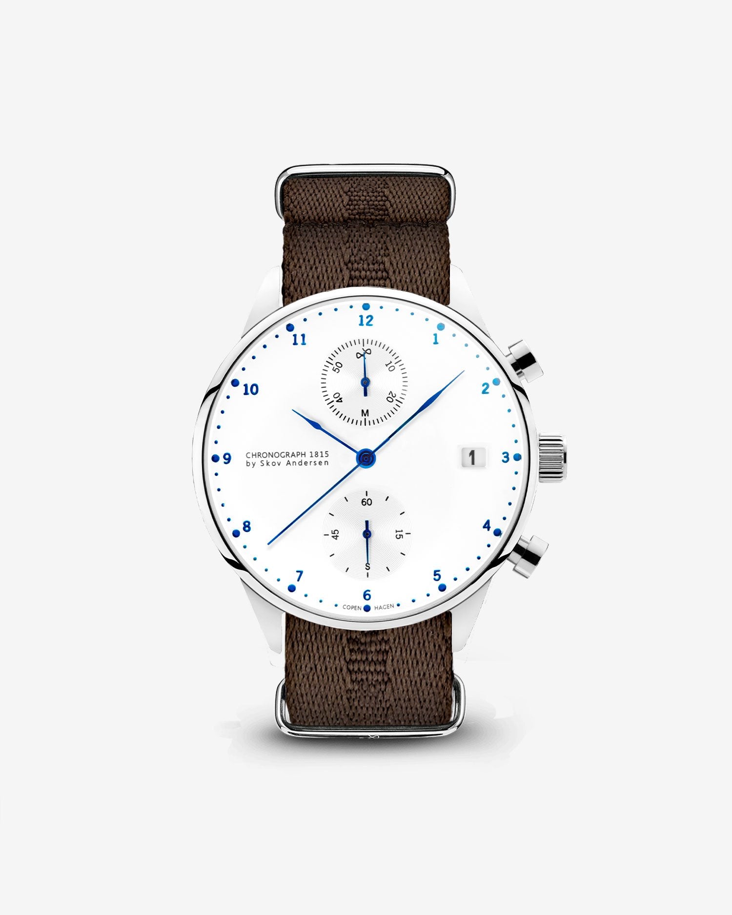 1815 Chronograph, Steel / White