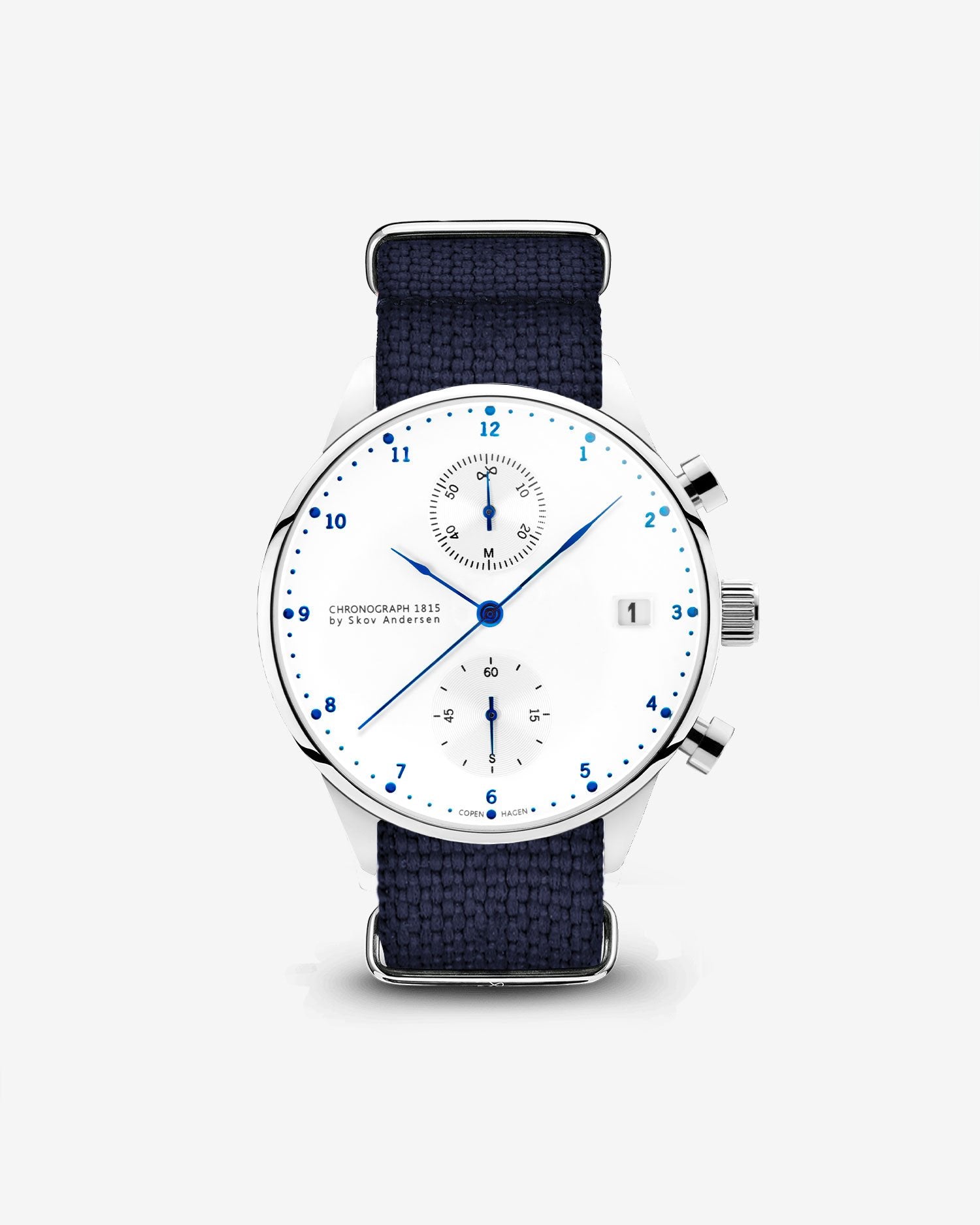 1815 Chronograph, Steel / White