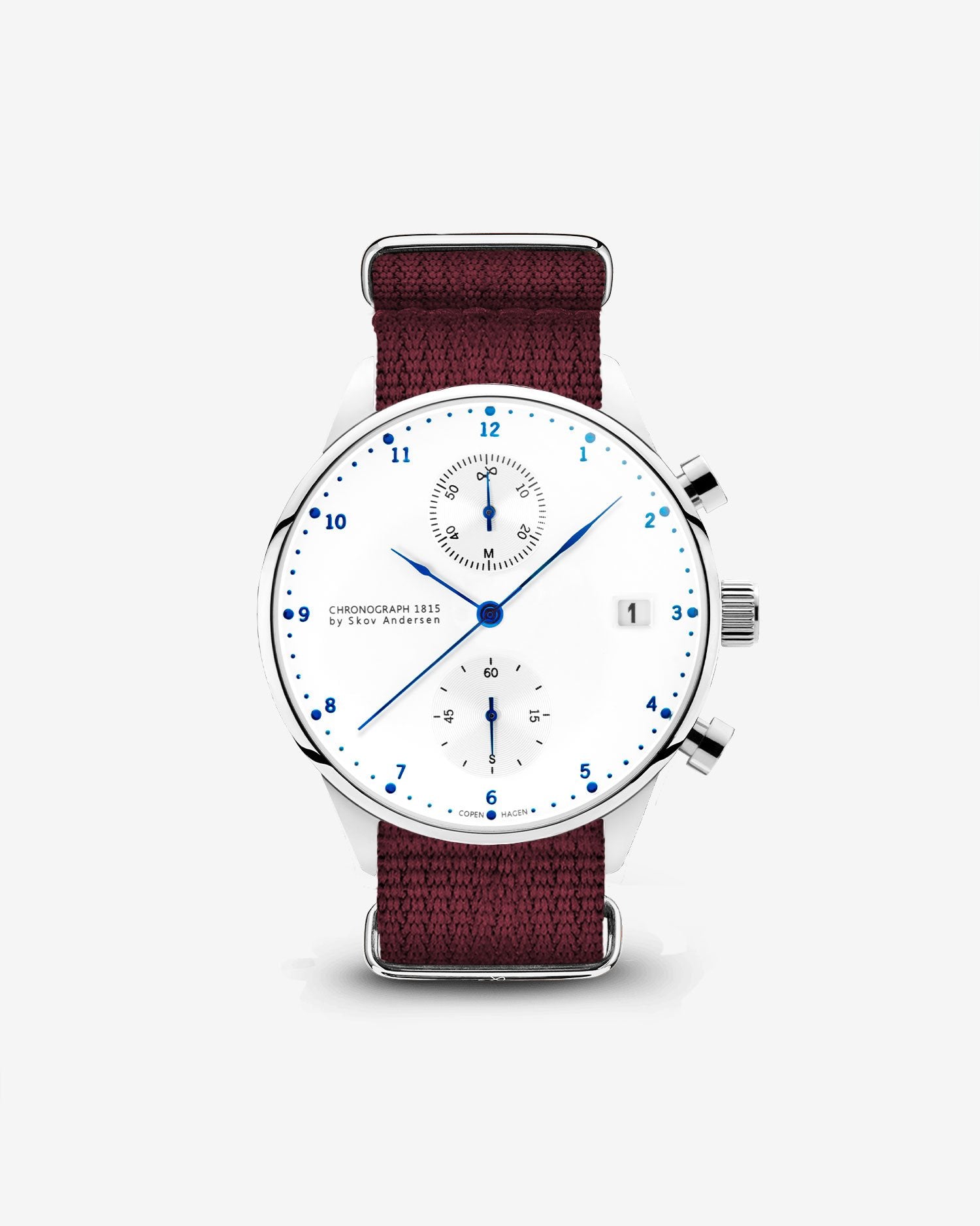 1815 Chronograph, Steel / White