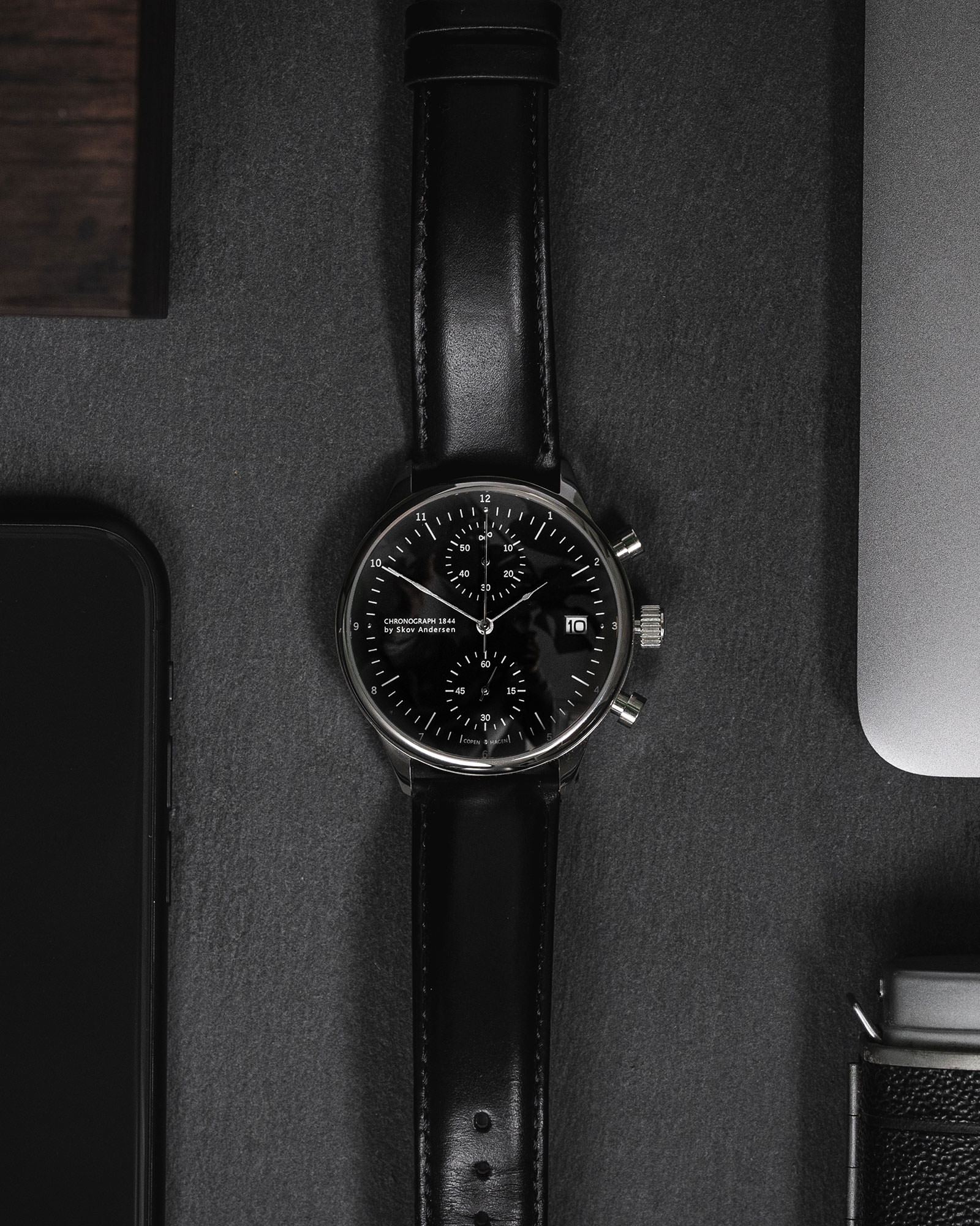 1844 Chronograph, Steel / Black
