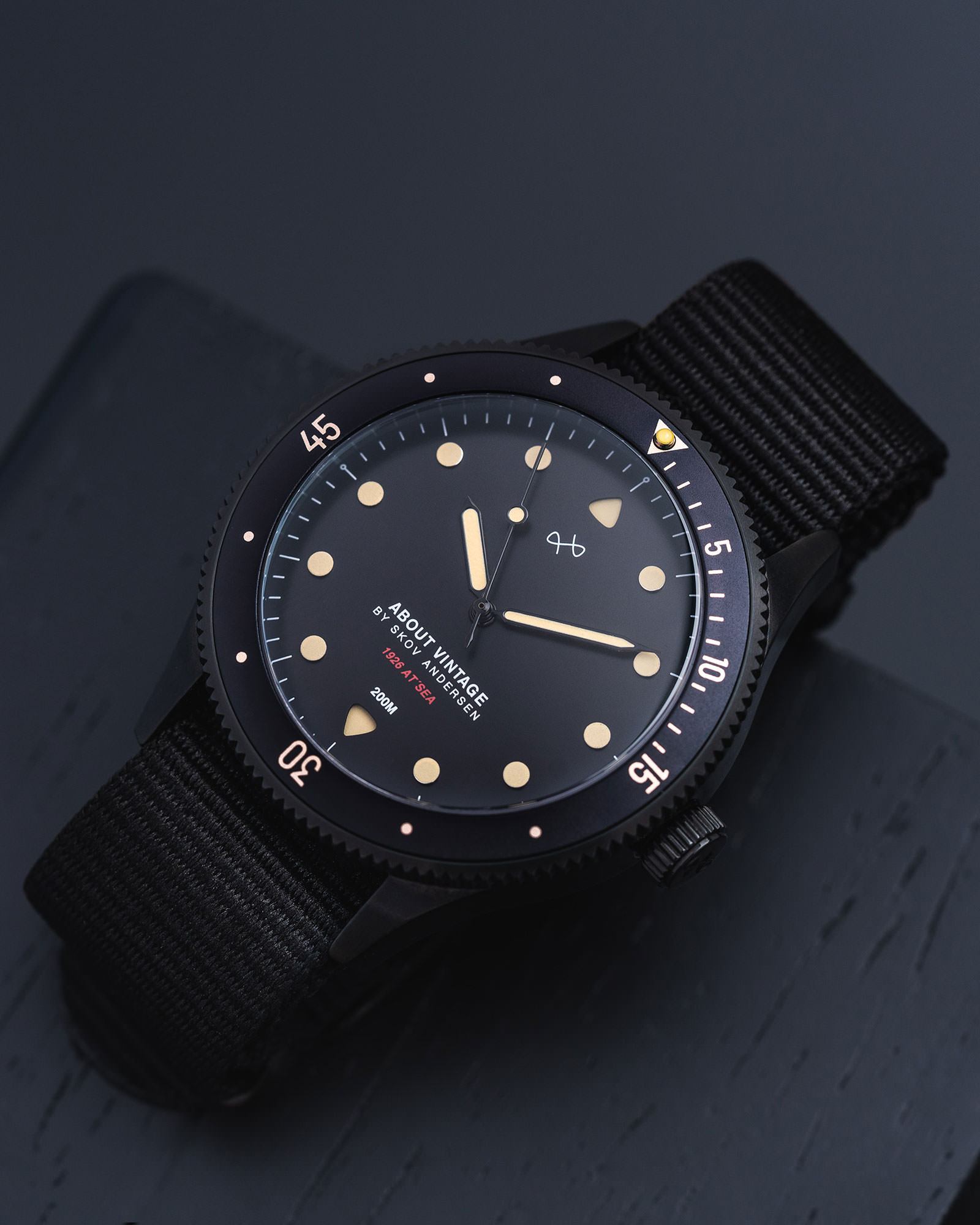 About Vintage - 1926 At'sea, All Black / Black Vintage