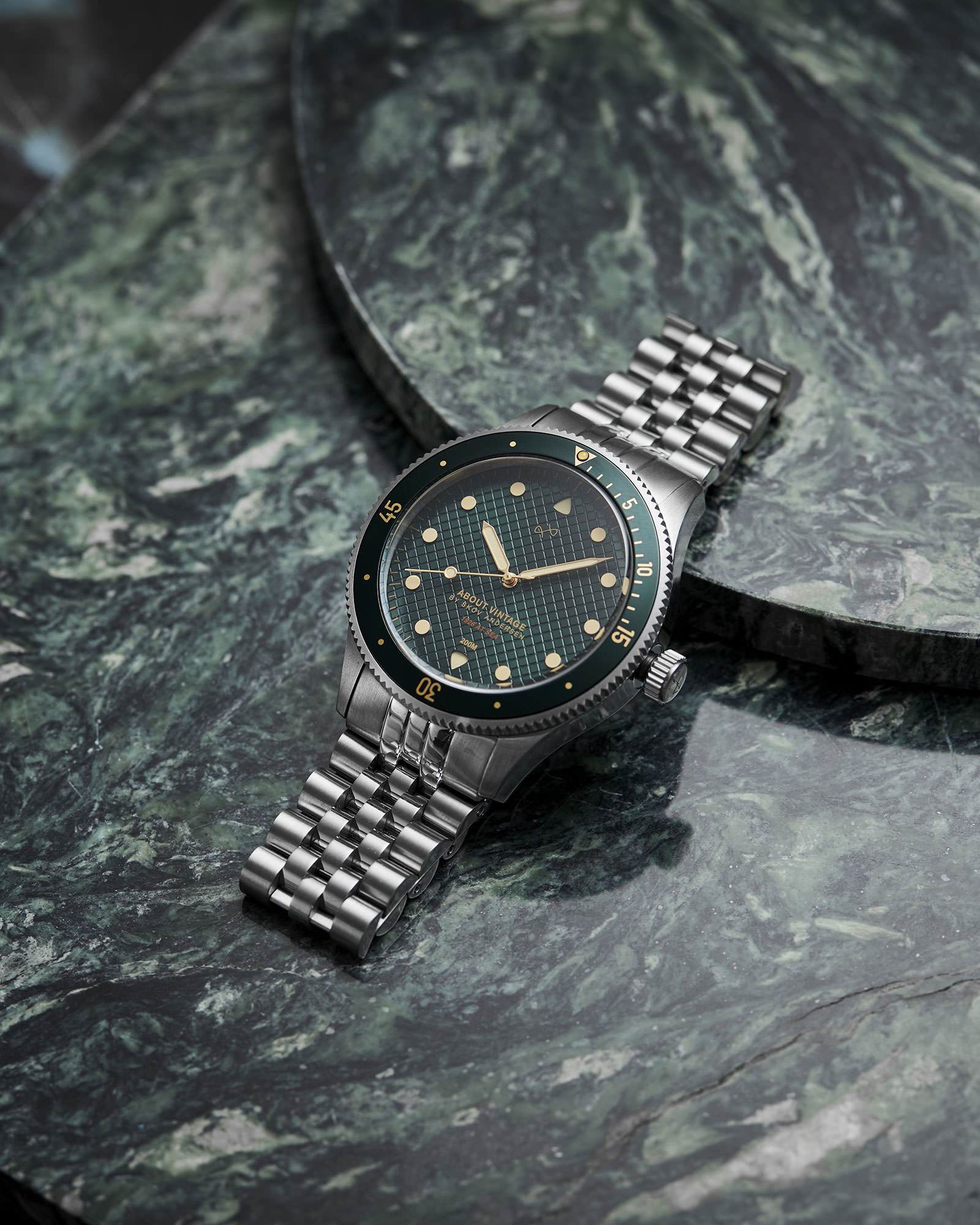 1926 At'sea, Steel / Green Turtle Vintage – 39MM