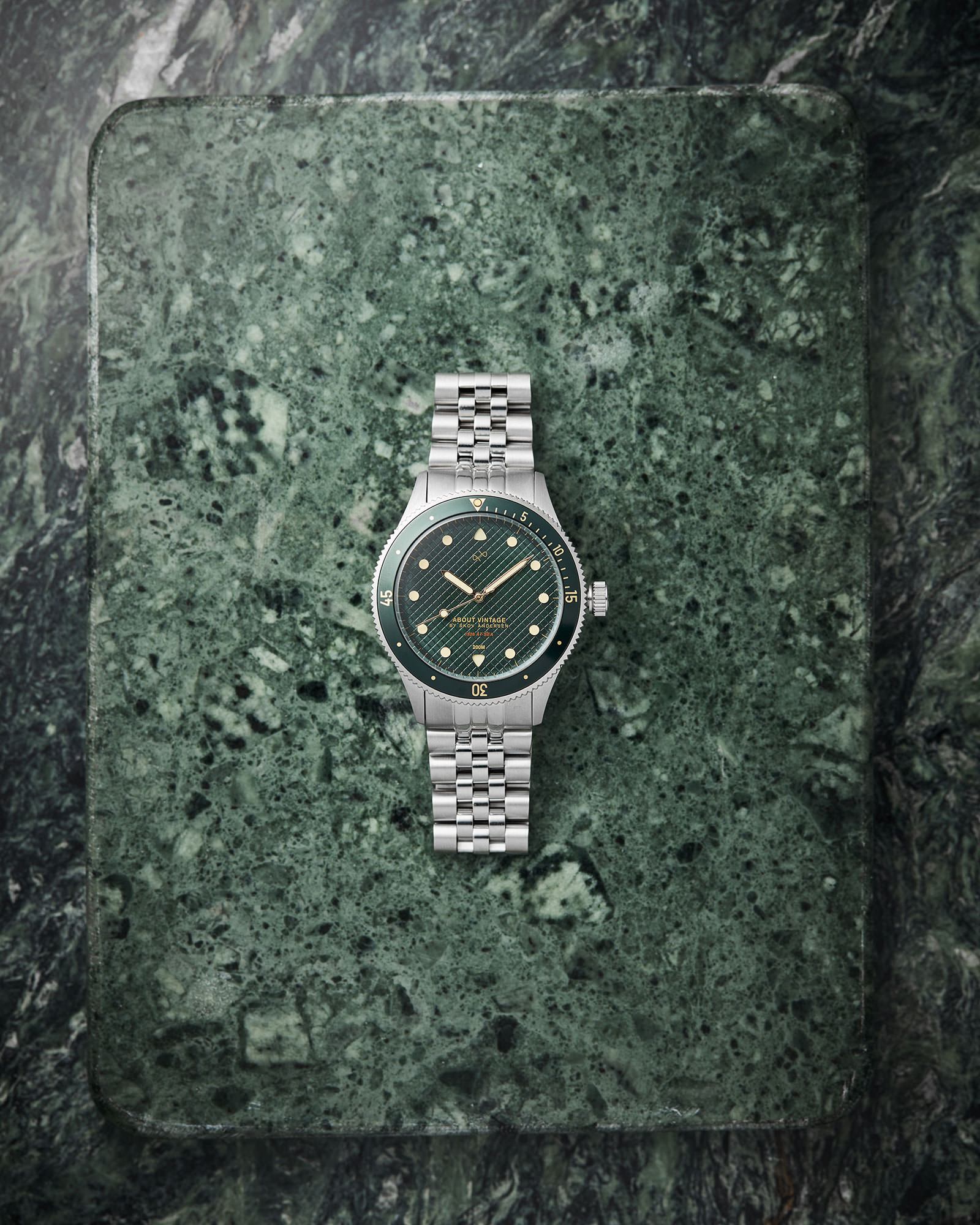 1926 At'sea, Steel / Green Turtle Vintage – 39MM