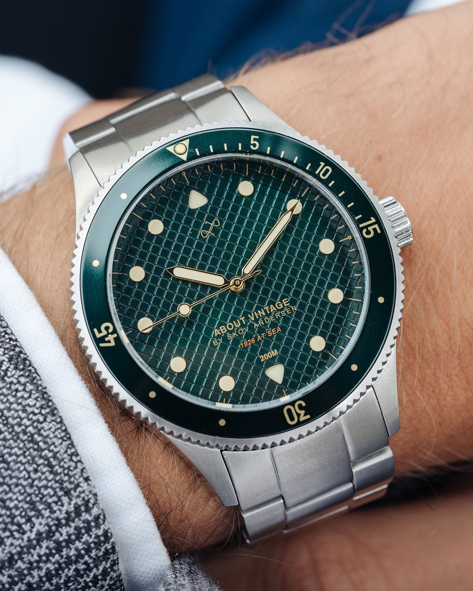 1926 At'sea, Steel / Green Turtle Vintage – 39MM