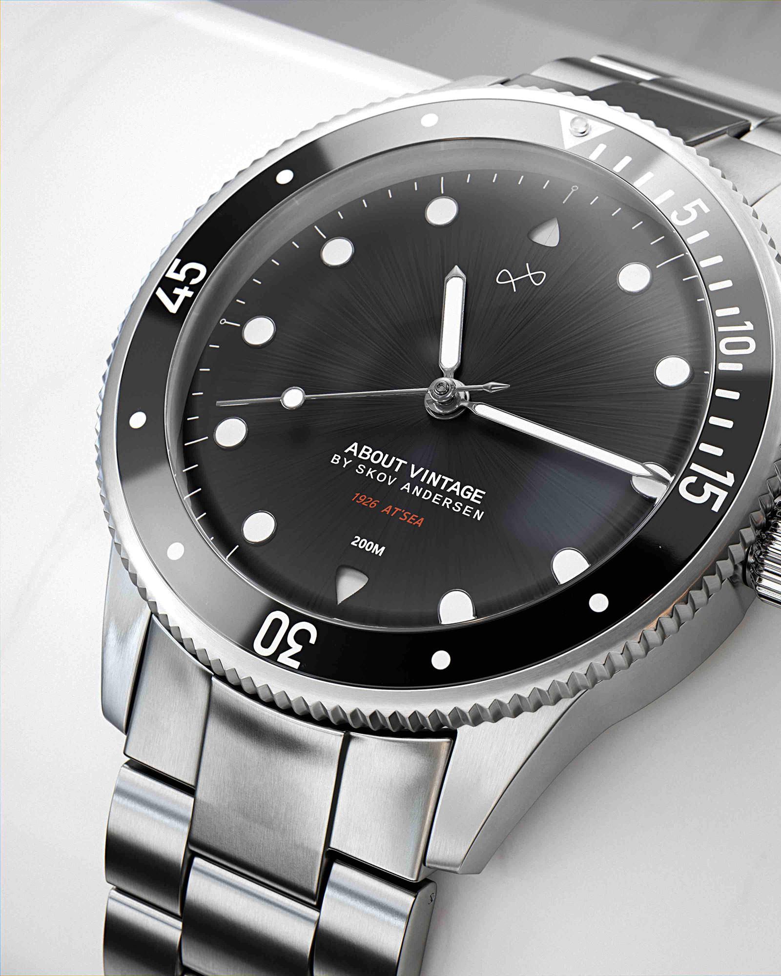 1926 At'sea, Steel / Black – 36mm