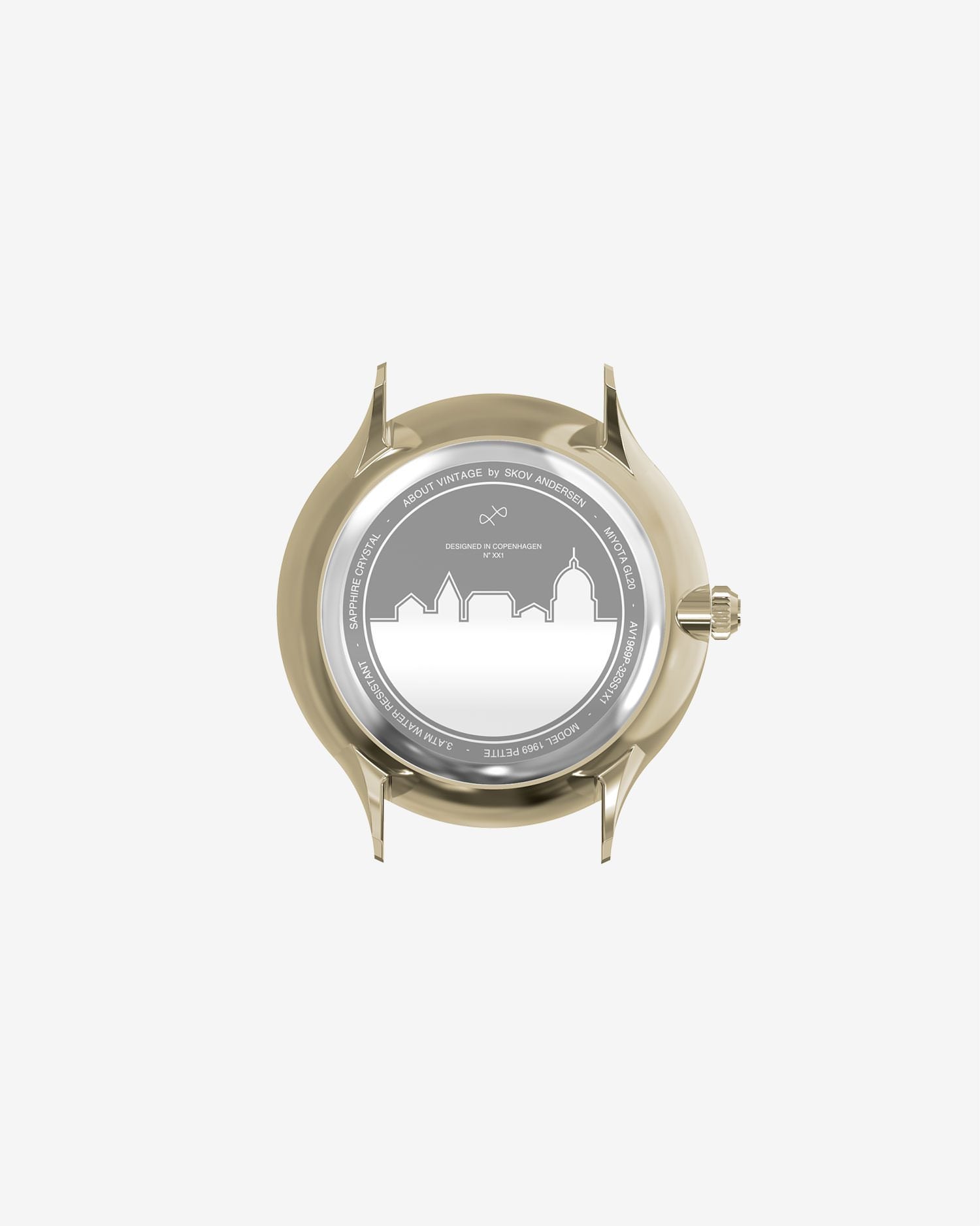 About Vintage - 1969 Petite, Gold / Gold Sunray