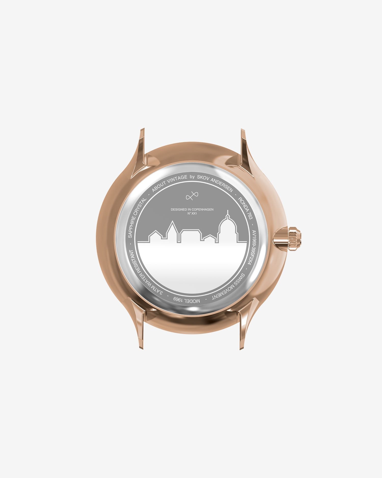 About Vintage - 1969 Vintage, Rose Gold / White