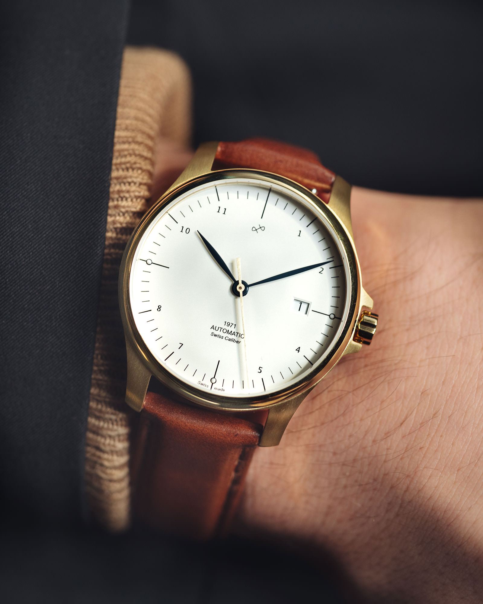 1971 Automatic, Gold / White - Swiss Made