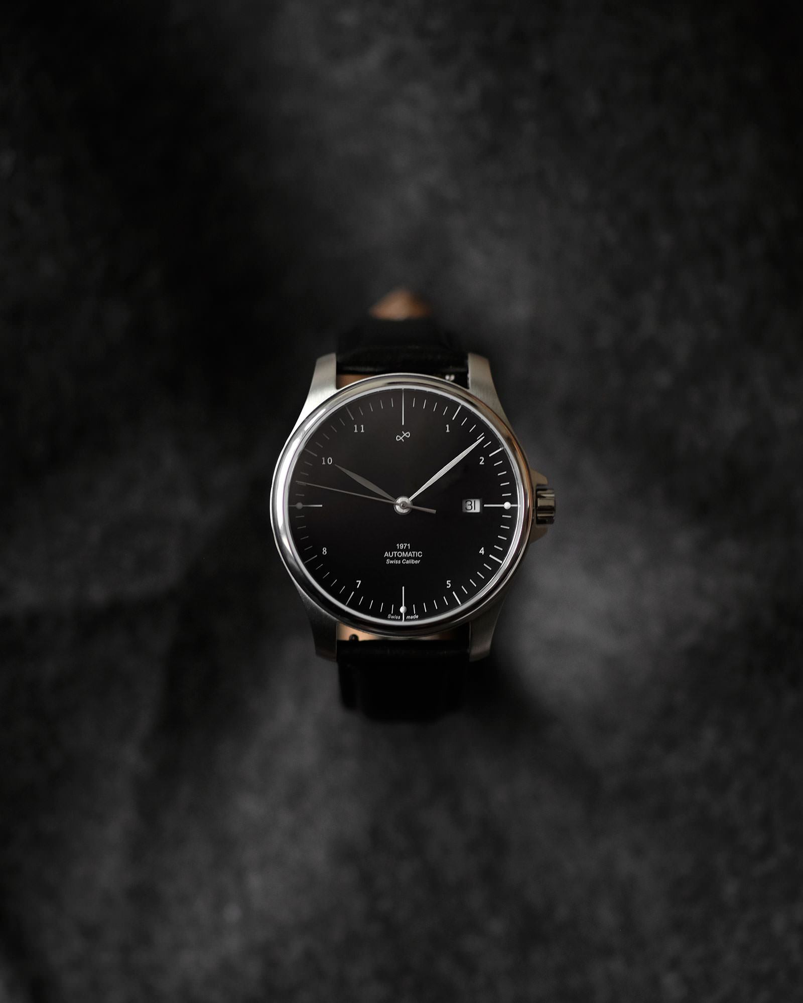 1971 Automatic, Steel / Black - Swiss Made