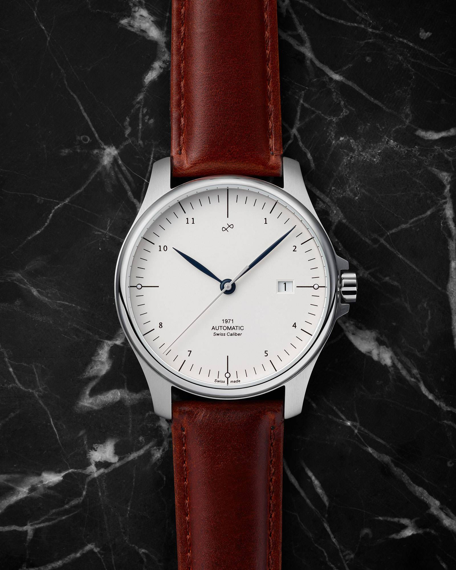 1971 Automatic, Steel / White - Swiss Made