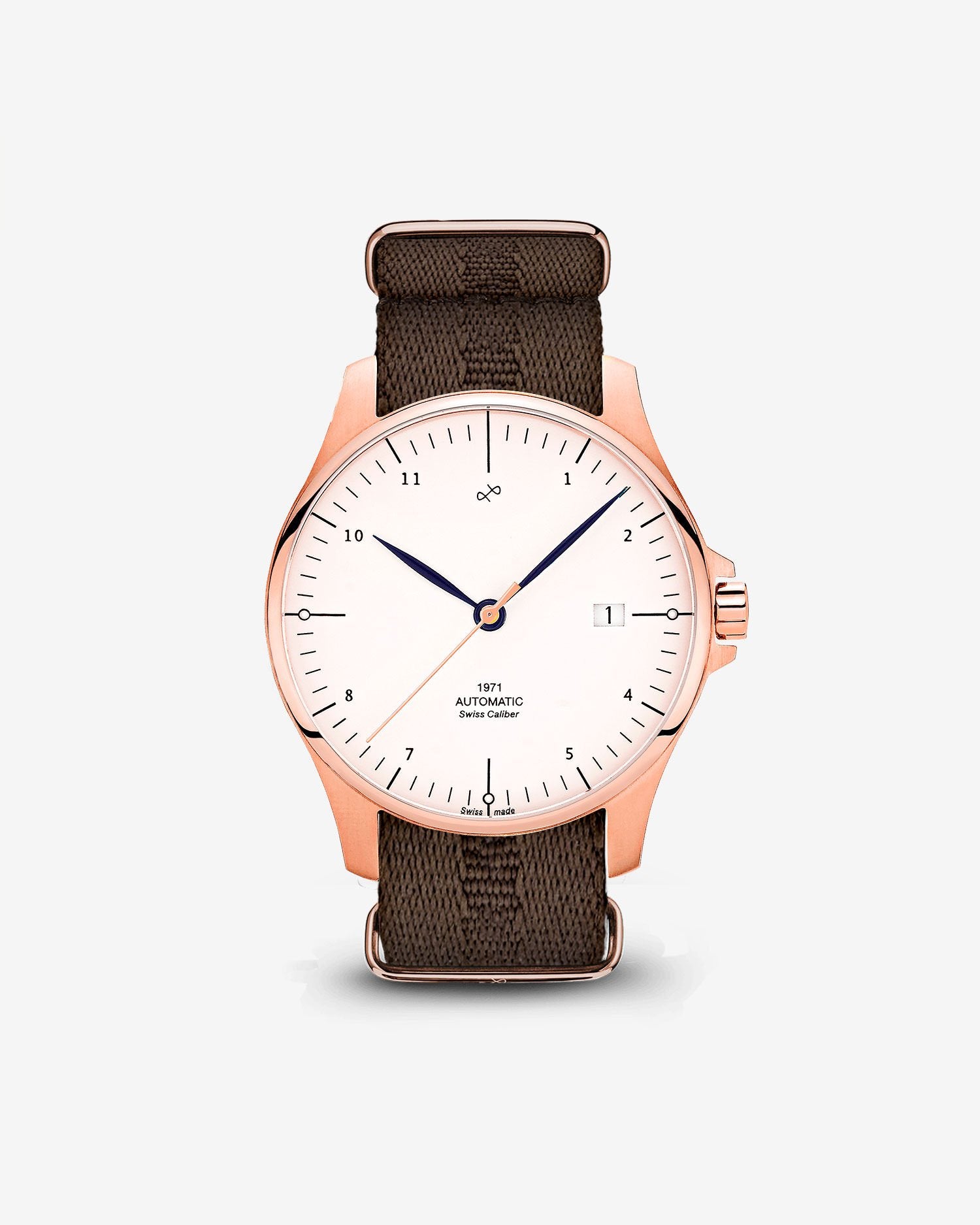1971 Automatic, Rose Gold / White - Swiss Made