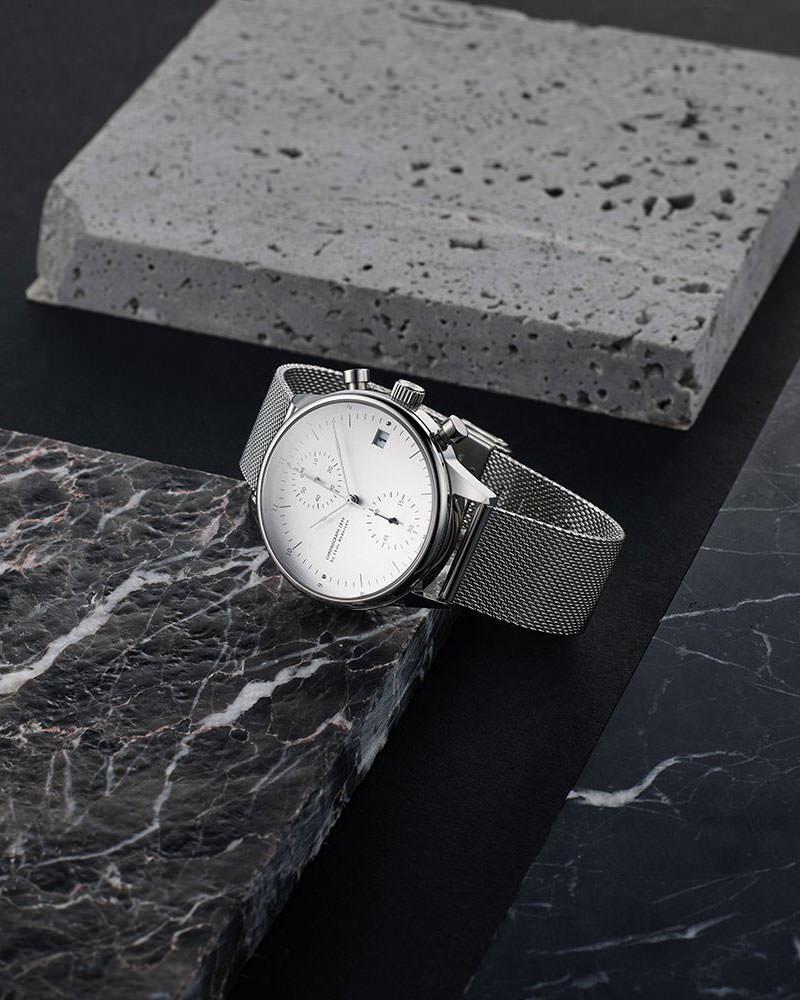About Vintage - 1844 Chronograph, Steel / White