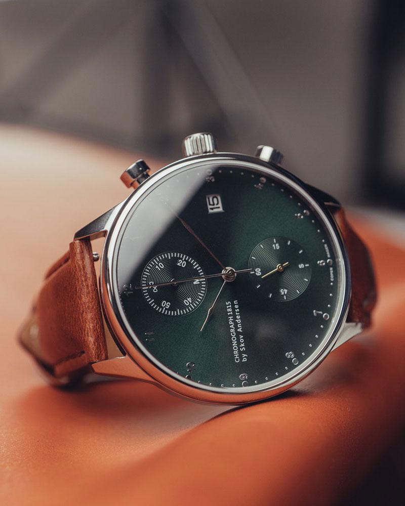 1815 Chronograph, Steel / Green Sunray