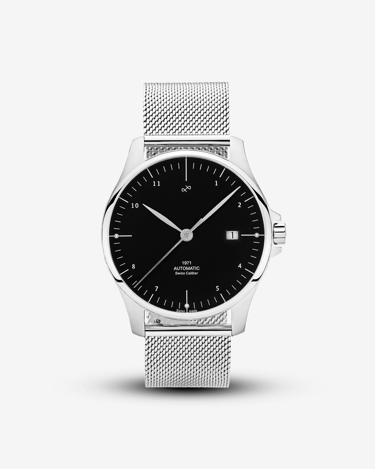 1971 Automatic, Steel / Black - Swiss Made