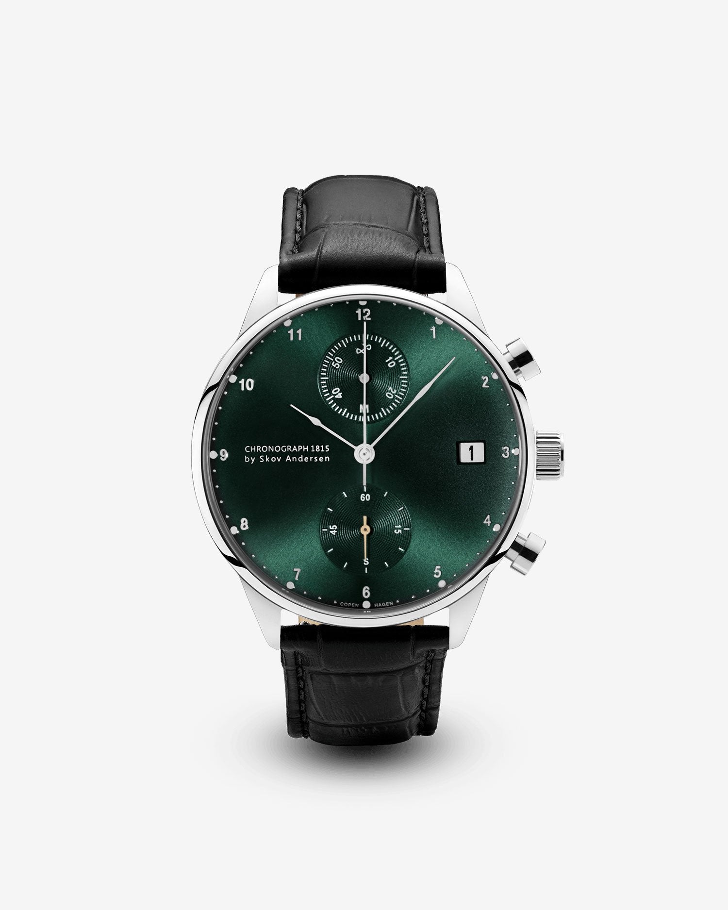 1815 Chronograph, Steel / Green Sunray