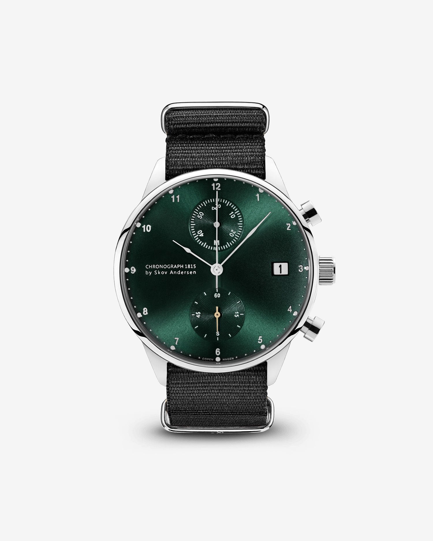 1815 Chronograph, Steel / Green Sunray
