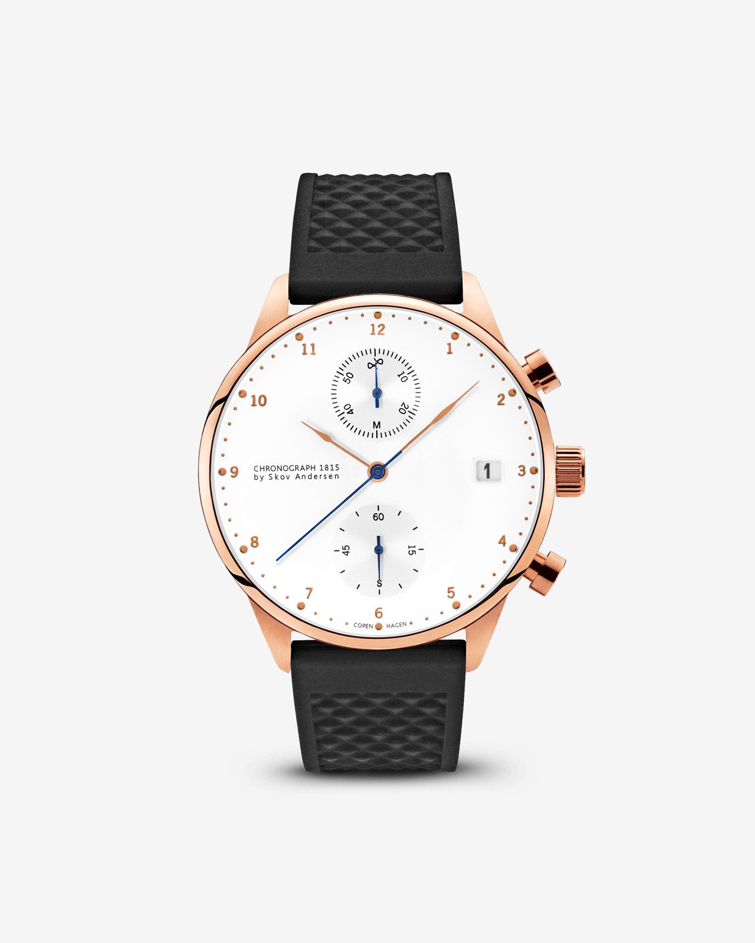 1815 Chronograph, Rose Gold / White