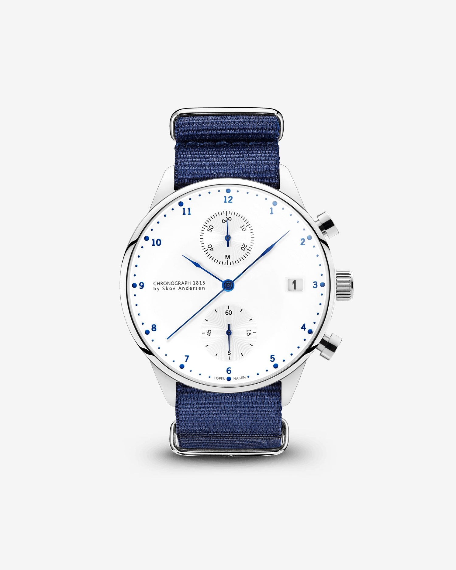 1815 Chronograph, Steel / White