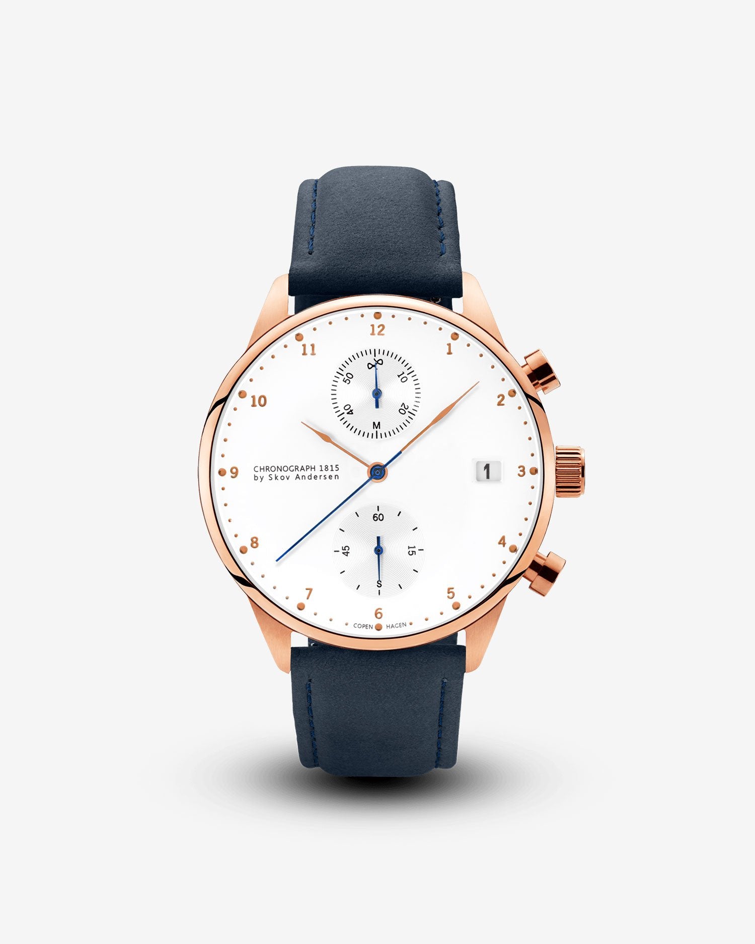 1815 Chronograph, Rose Gold / White