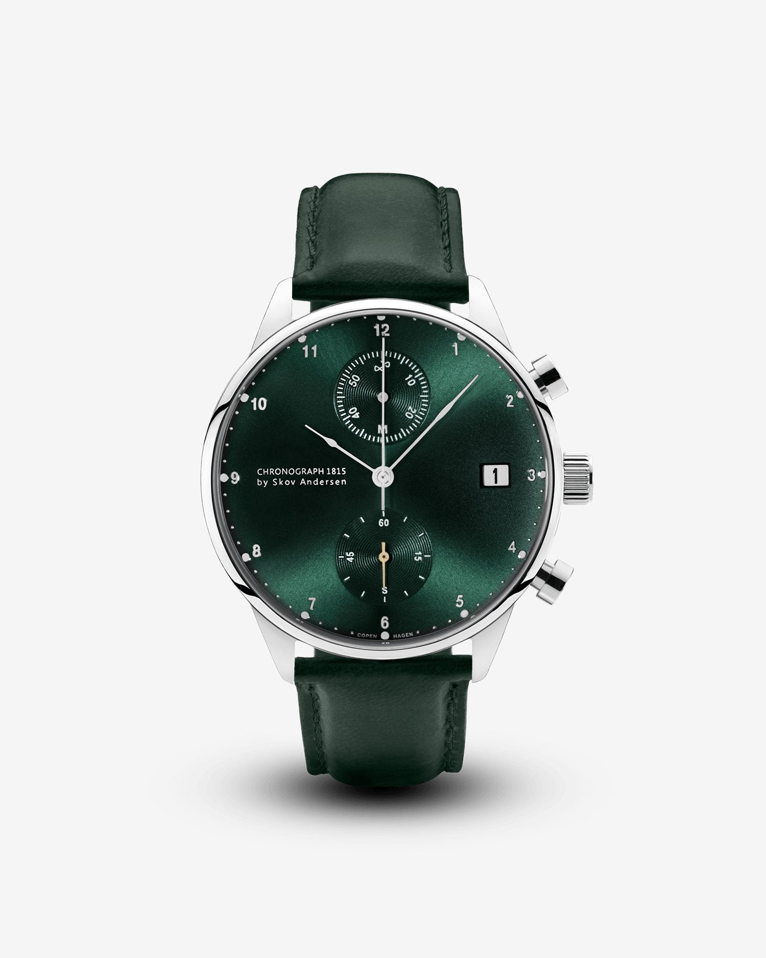 1815 Chronograph, Steel / Green Sunray
