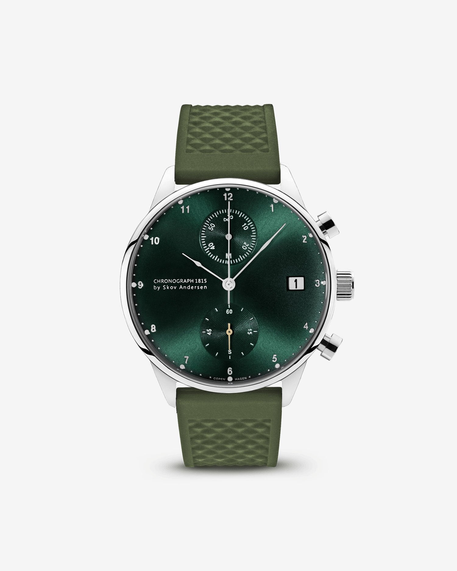 1815 Chronograph, Steel / Green Sunray
