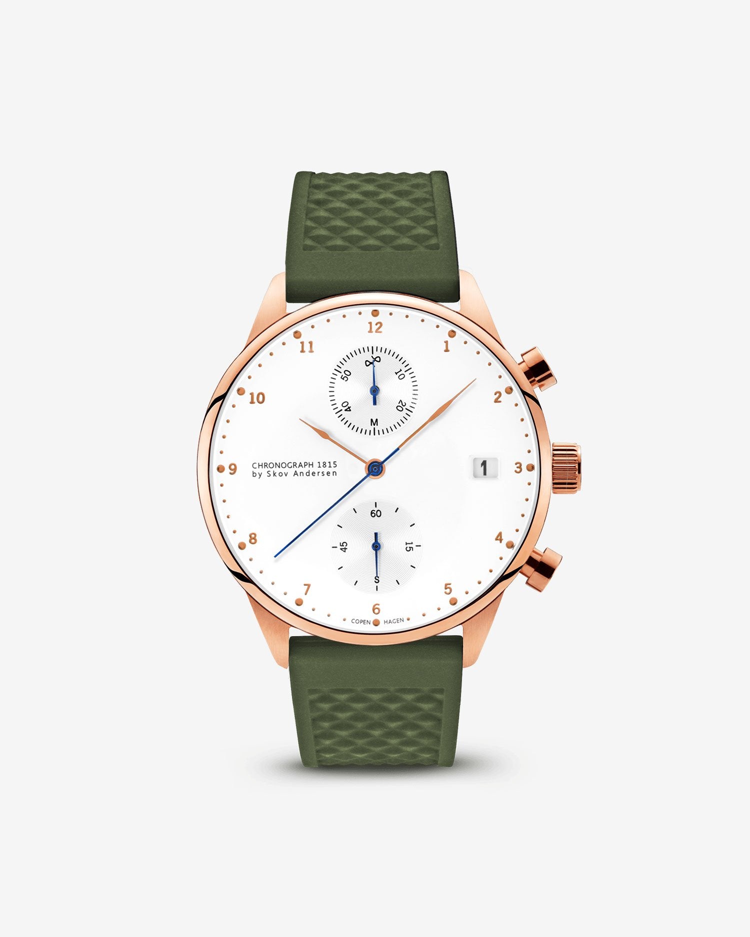 1815 Chronograph, Rose Gold / White
