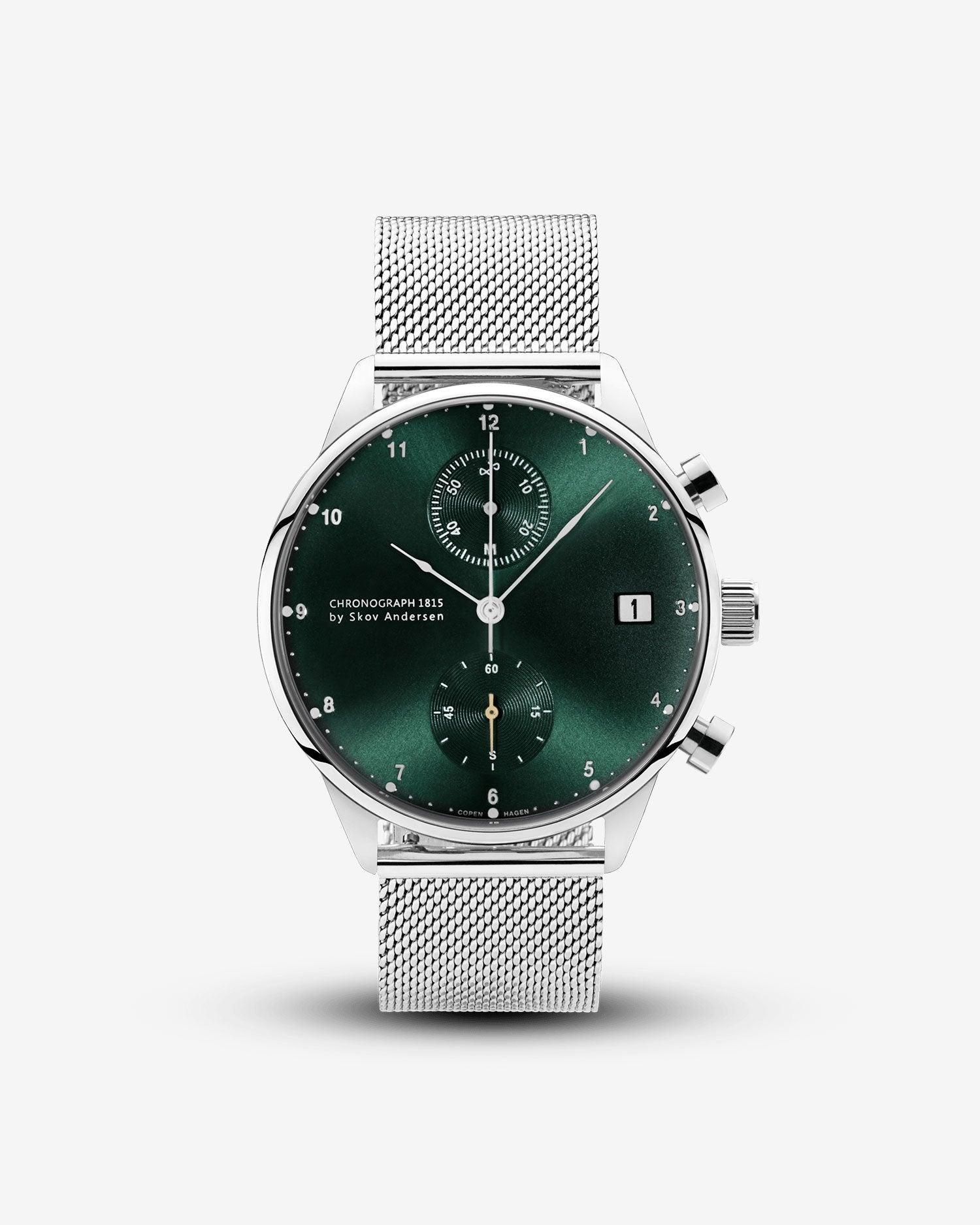 1815 Chronograph, Steel / Green Sunray