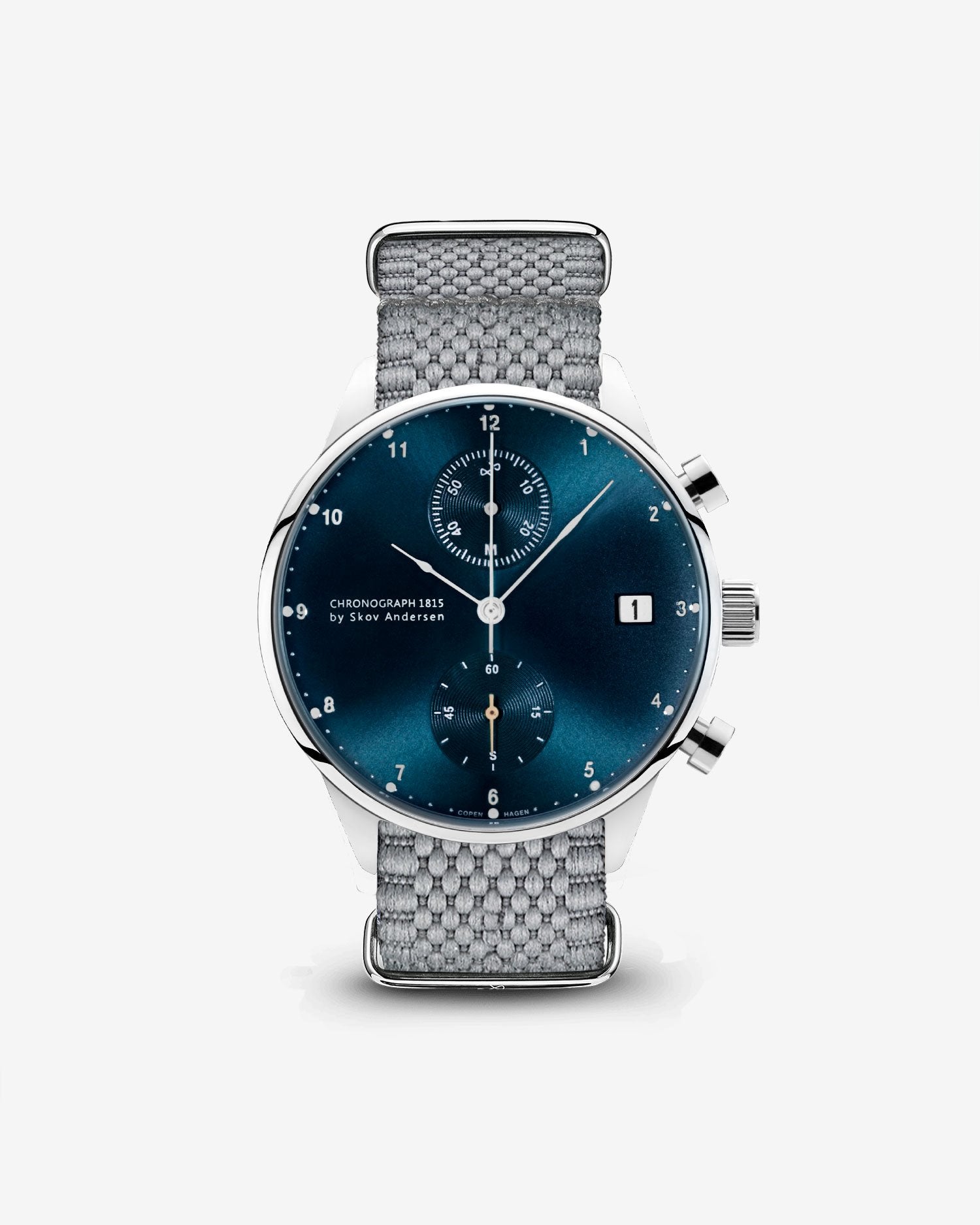 1815 Chronograph, Steel / Blue Sunray