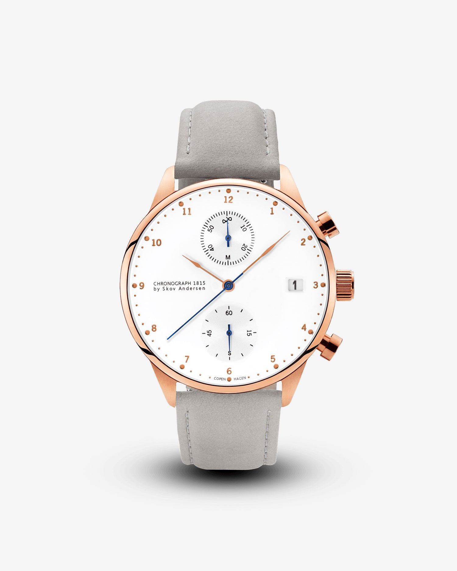 1815 Chronograph, Rose Gold / White