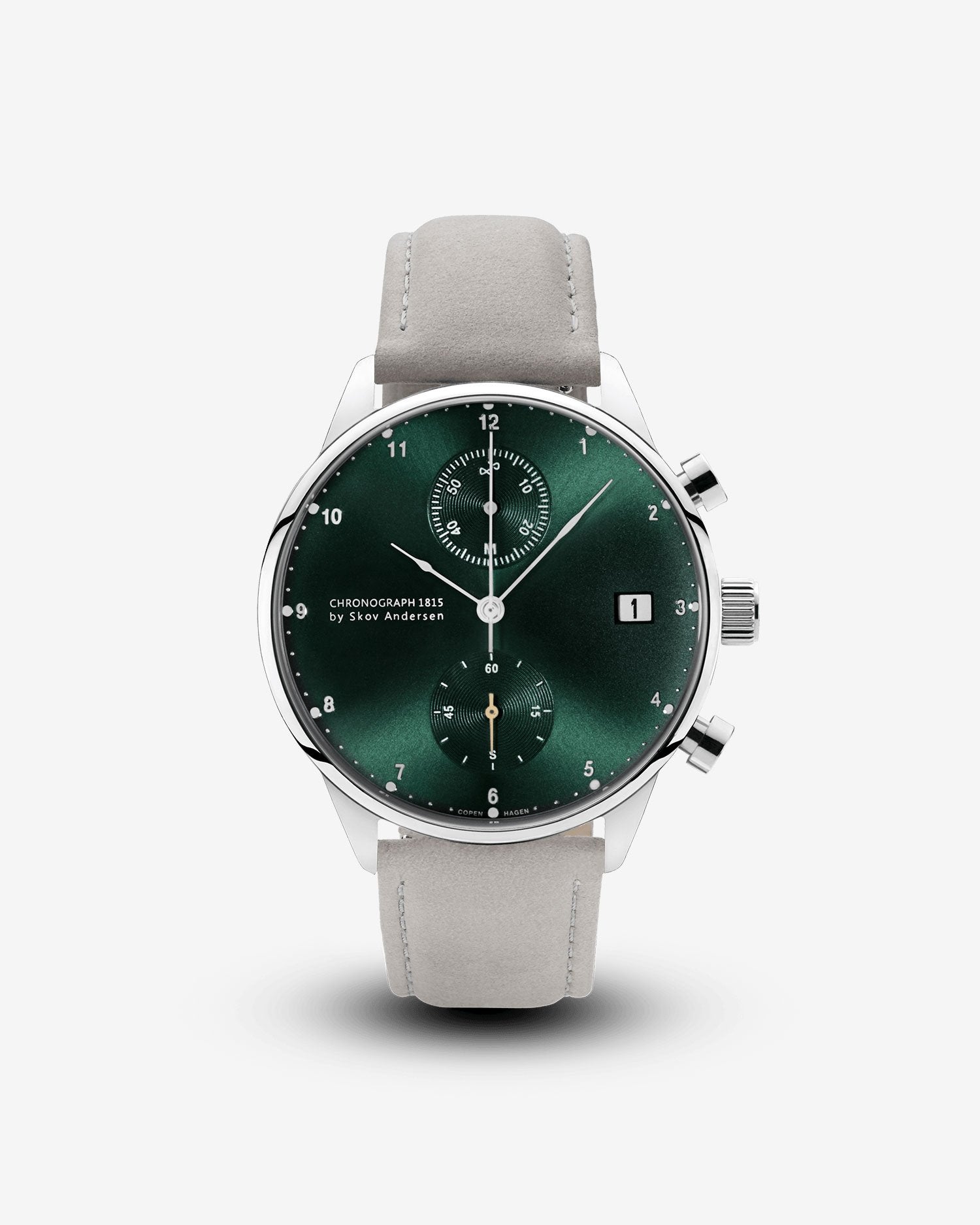 1815 Chronograph, Steel / Green Sunray